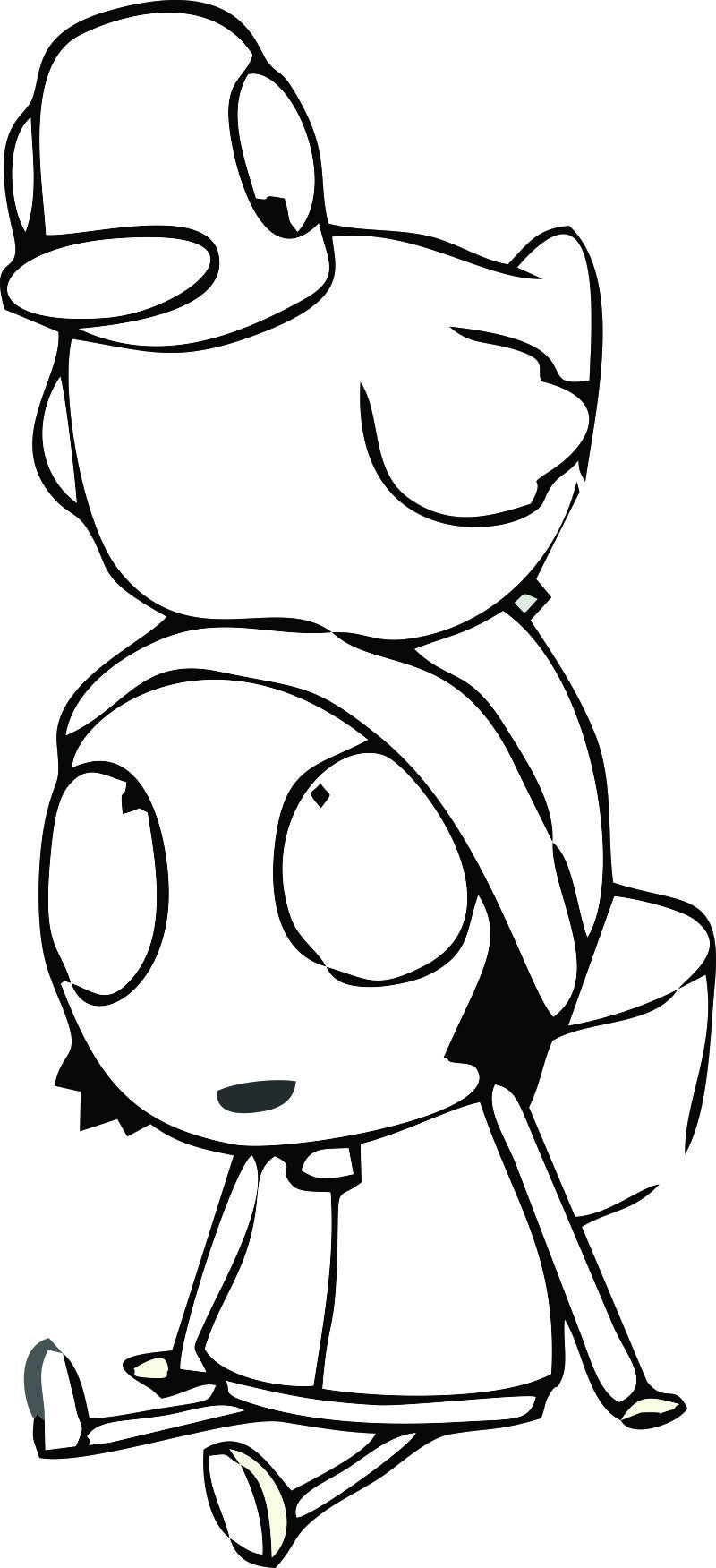 sarah and duck coloring pages silly