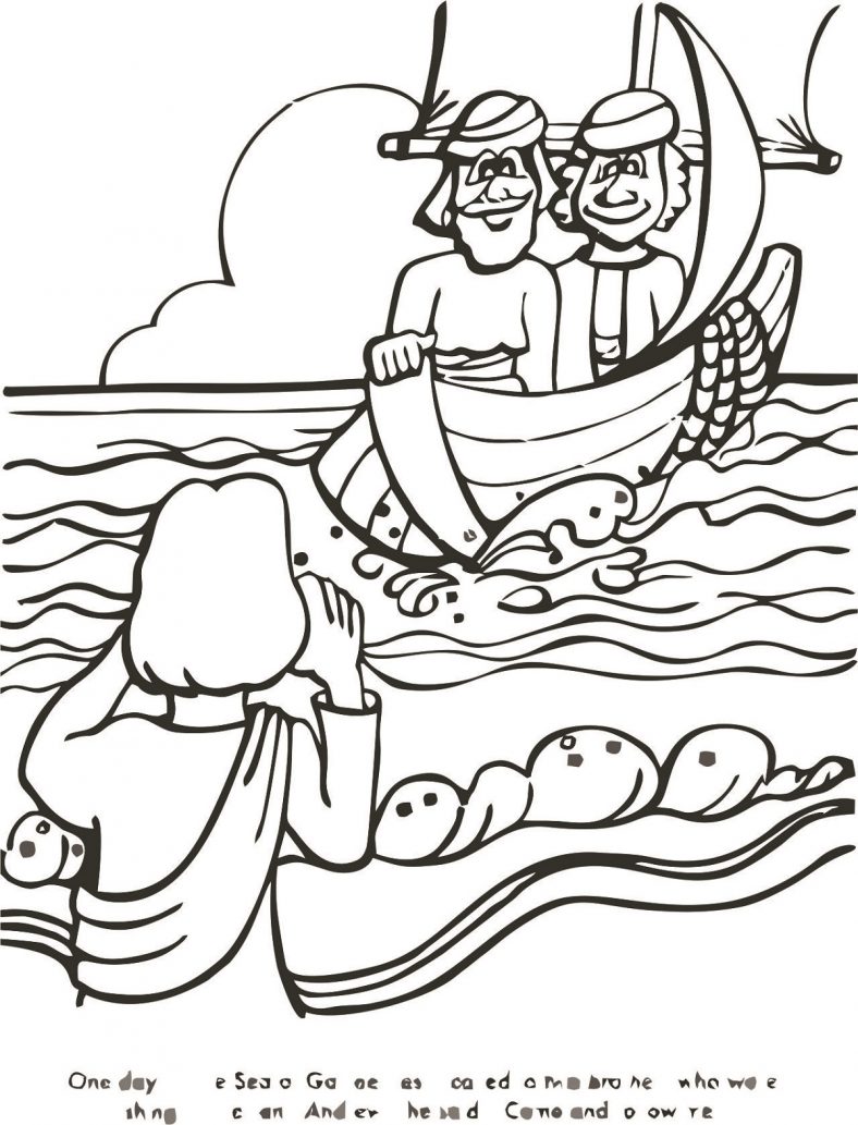 Fishers Of Men Coloring Pages Printable Activity Shelter