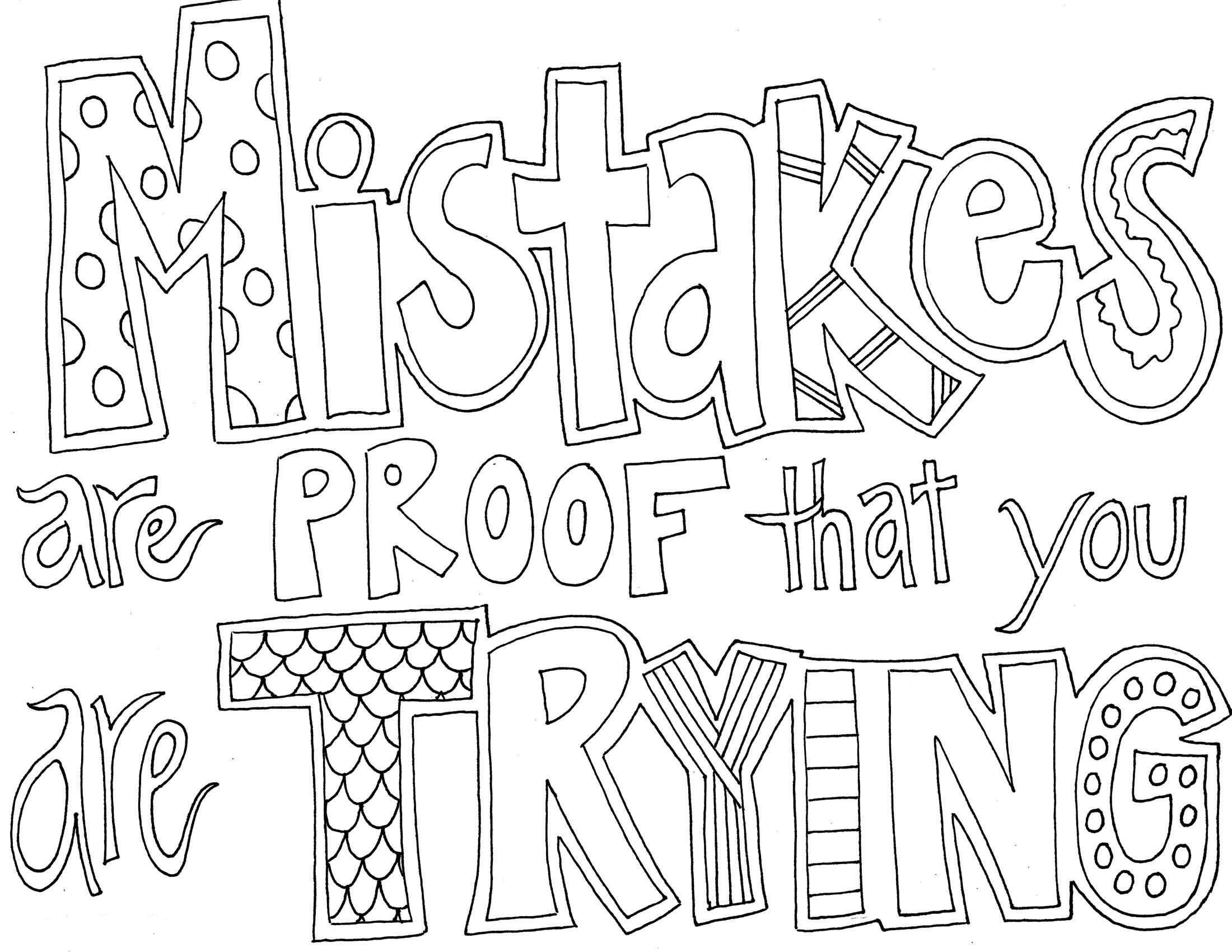 Quote and Sayings Coloring Pages | Activity Shelter