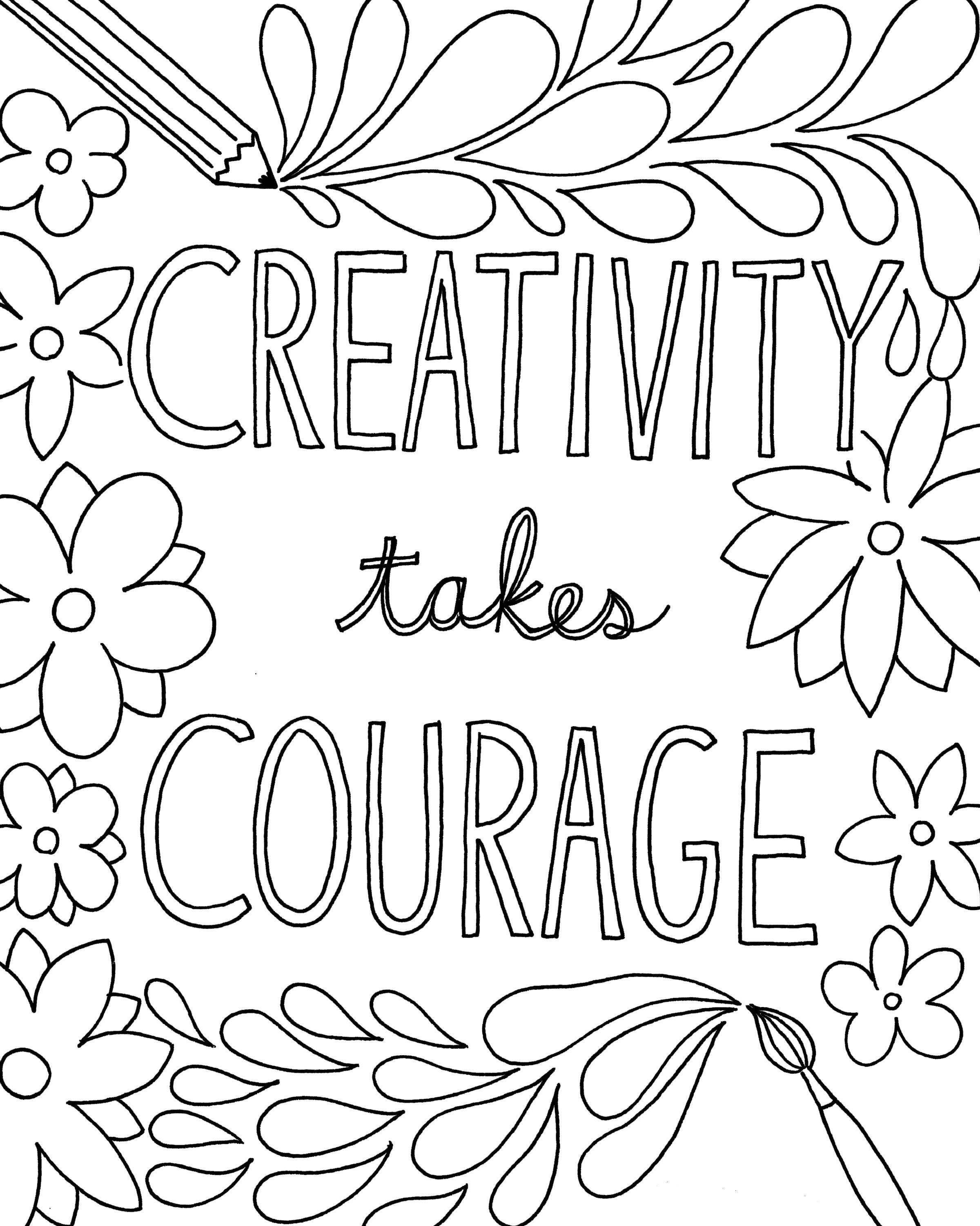 Quote and Sayings Coloring Pages | Activity Shelter