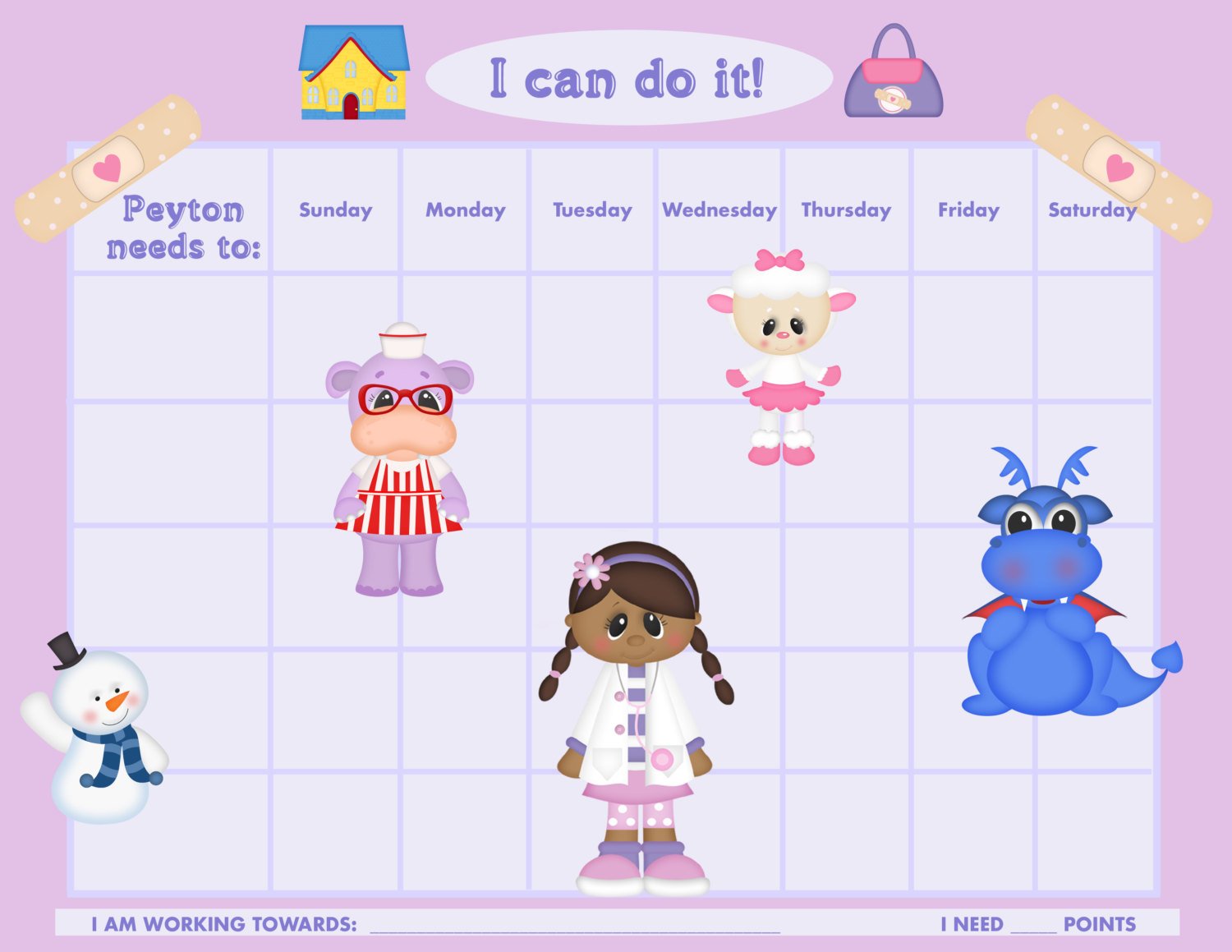 I Can Do It Chart Printable