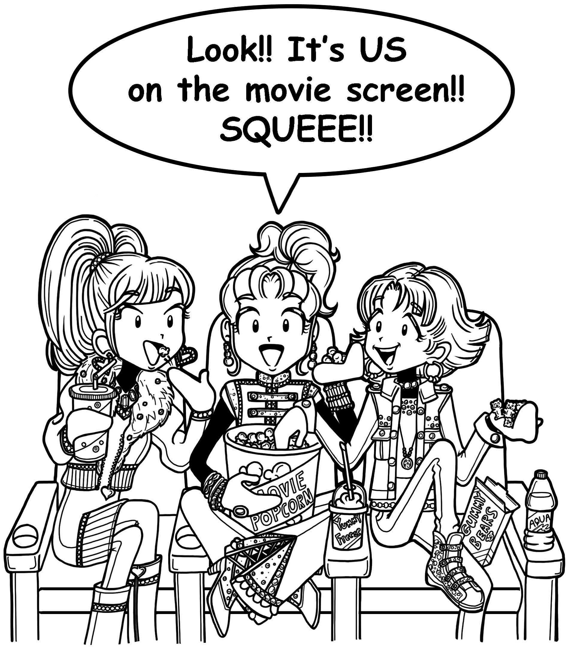 dork diaries coloring pages bff