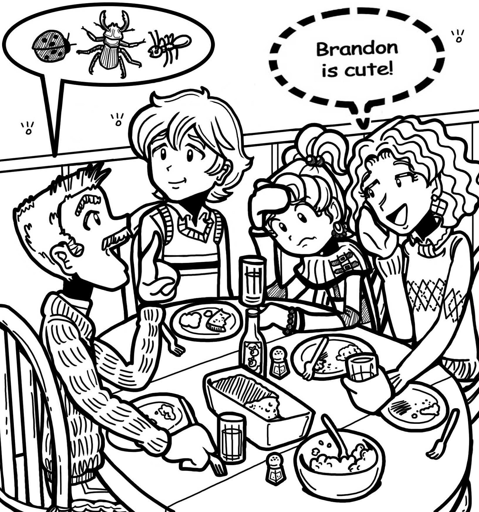 dork diaries coloring pages for kids