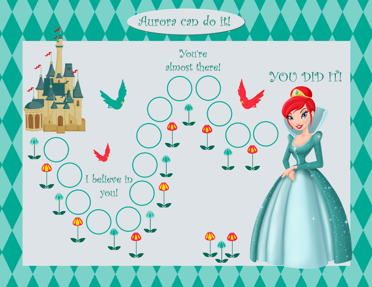 Princess Reward Chart Printable