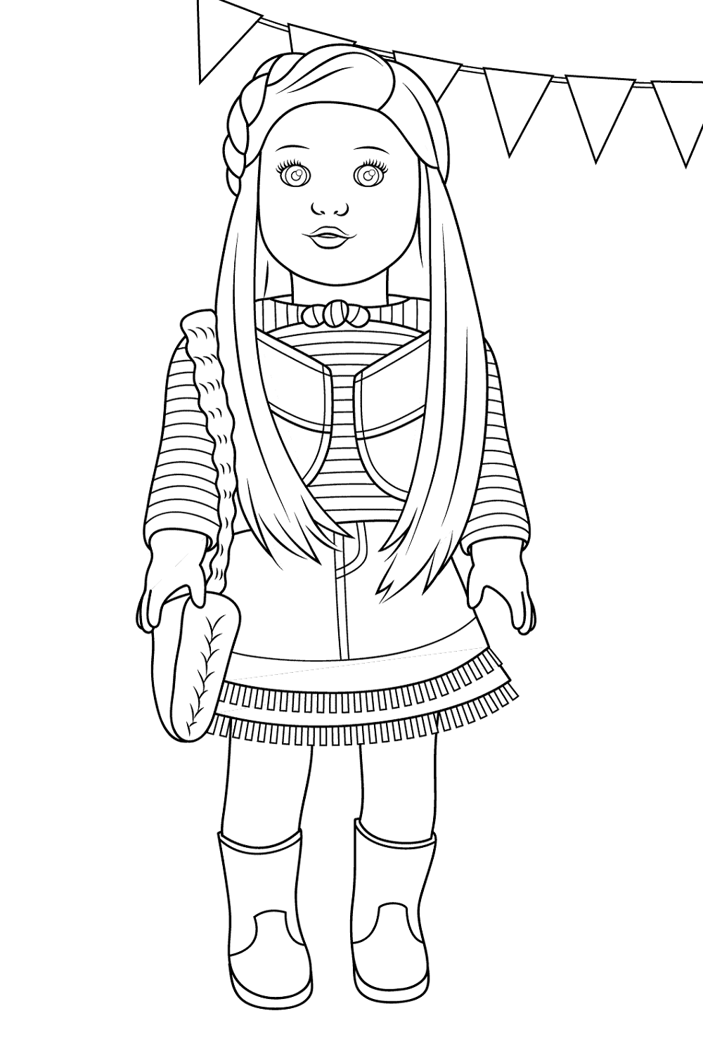 American Girl Doll Coloring Pages Printable Activity Shelter