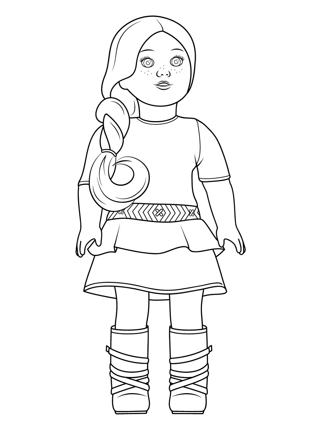 american girl doll coloring pages Isabelle