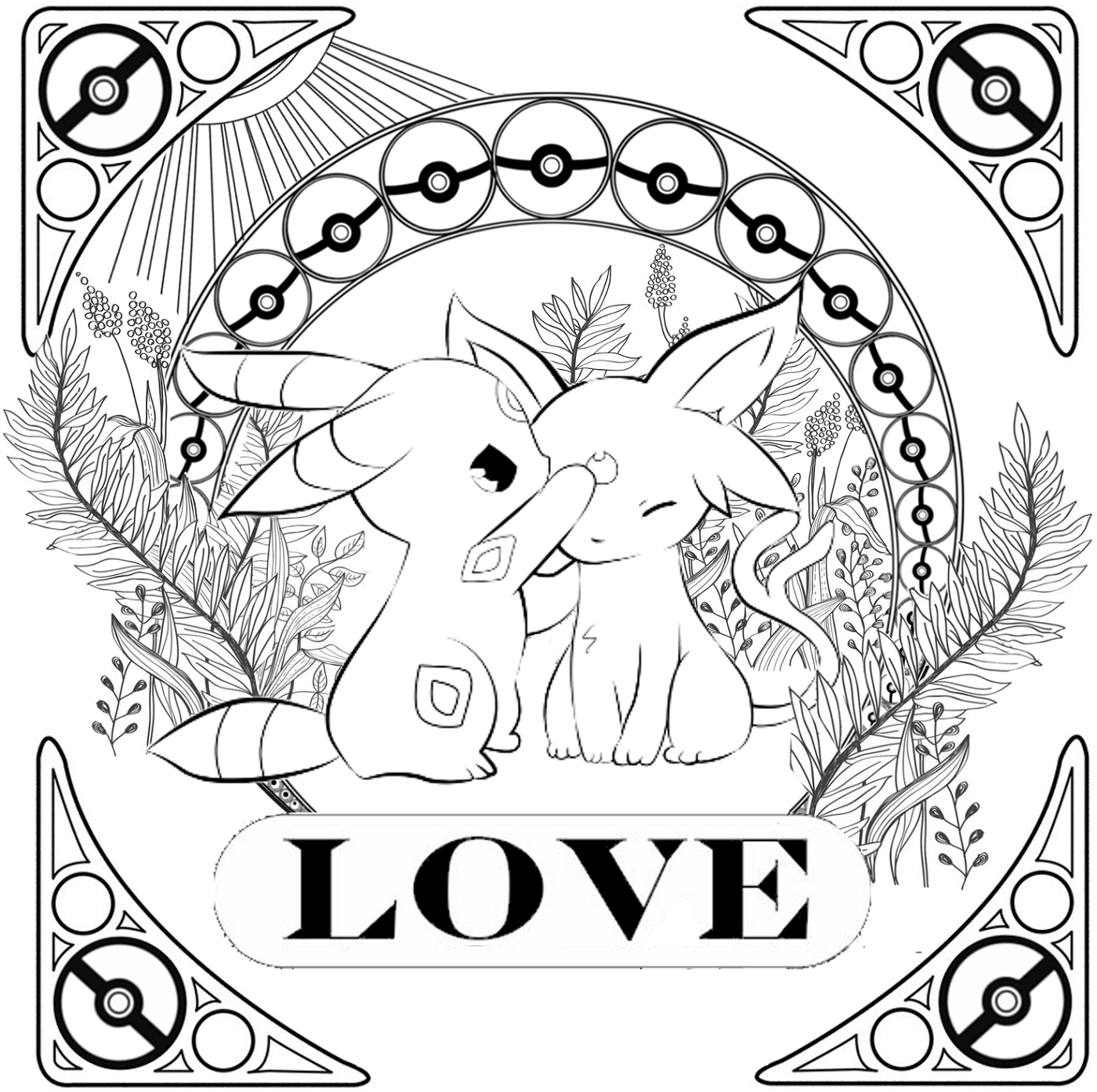 Umbreon Coloring Pages Free Printable Activity Shelter Umbreon 