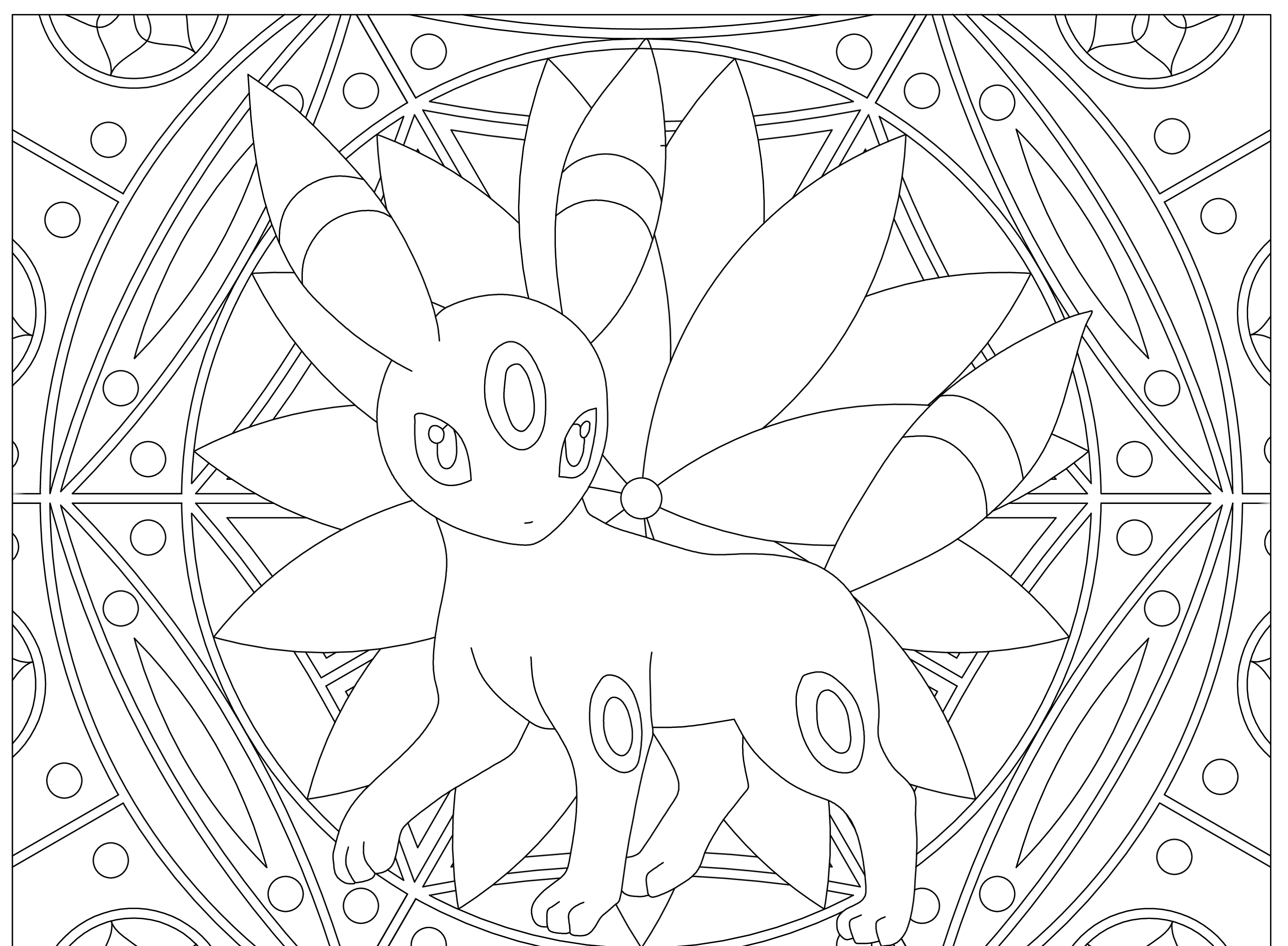 umbreon coloring pages free