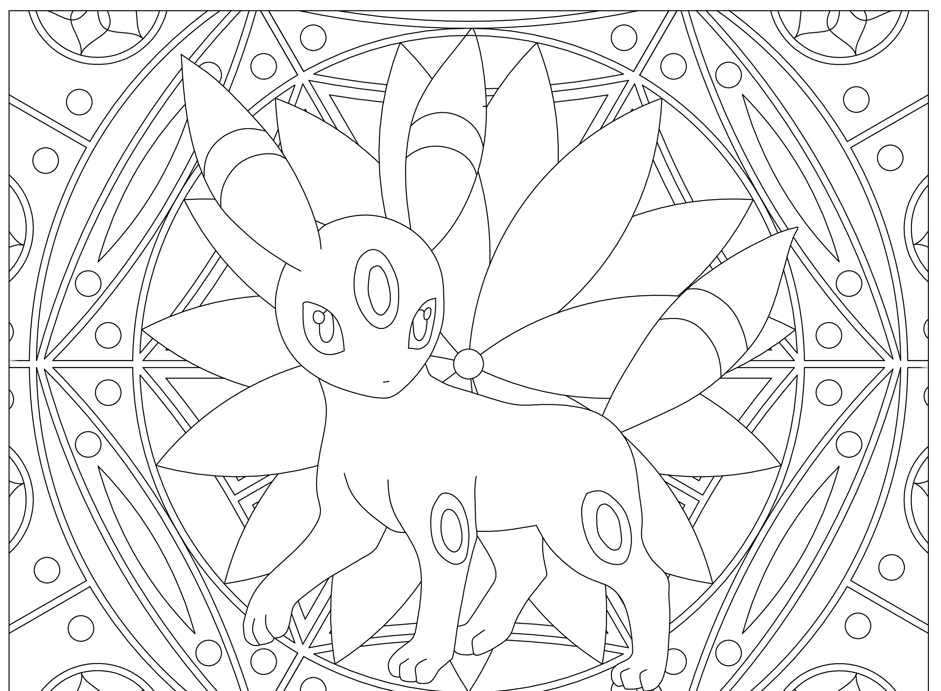 Umbreon Pokemon Coloring Pages Printable