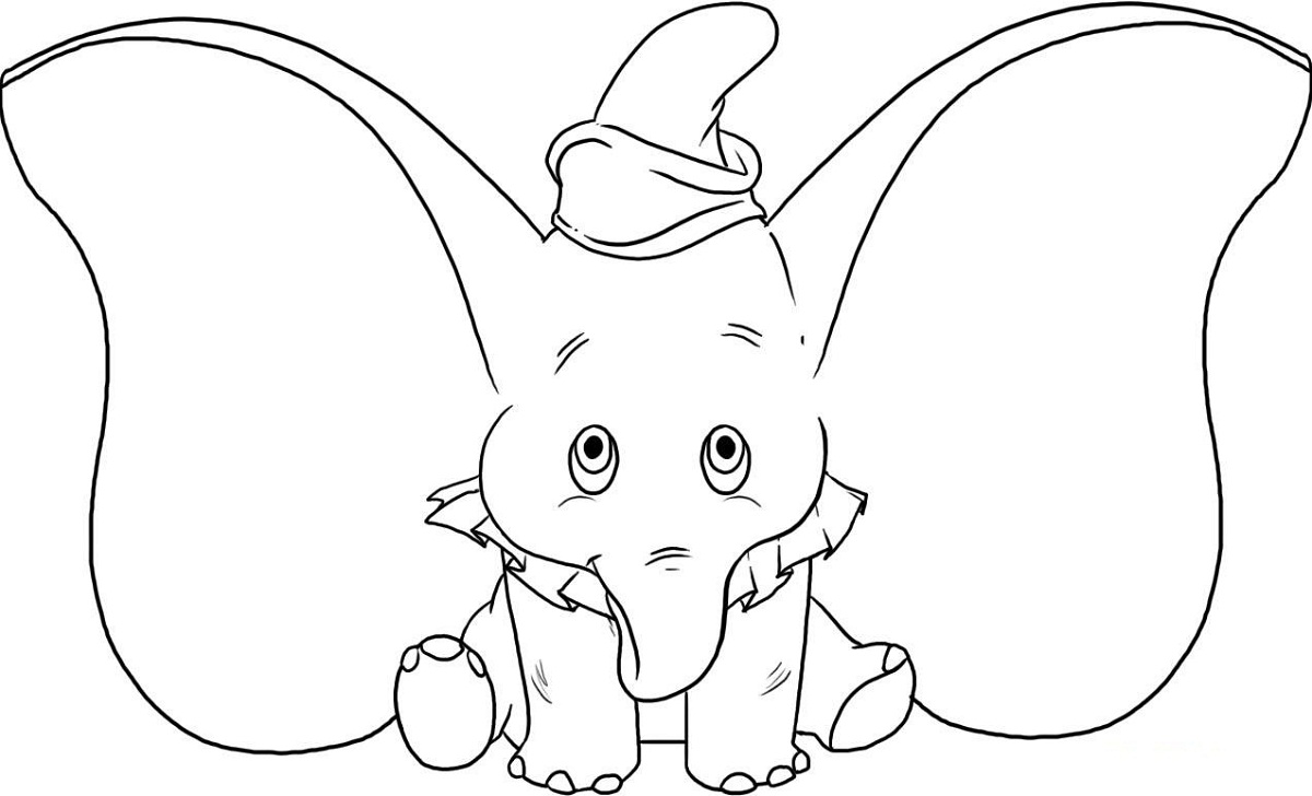 baby elephant coloring pages free