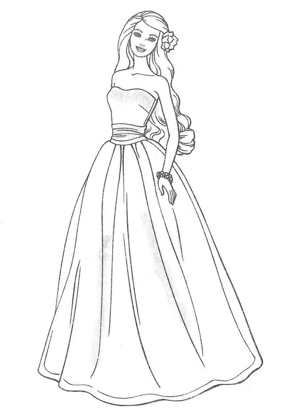  48 Dress Coloring Pages To Print  Free