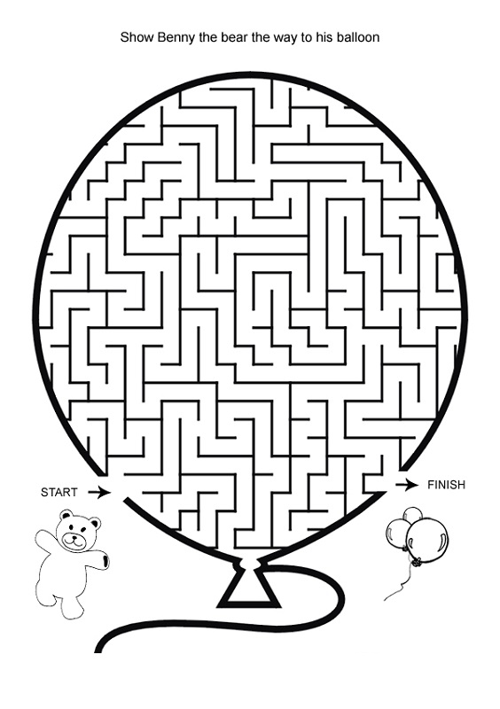 Medium Mazes For Kids