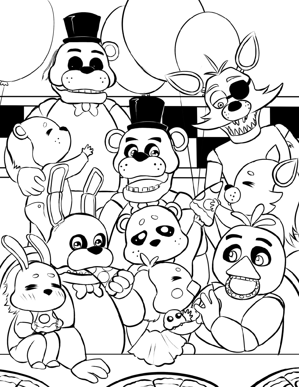 Five Nights at Freddy's Coloring Pages