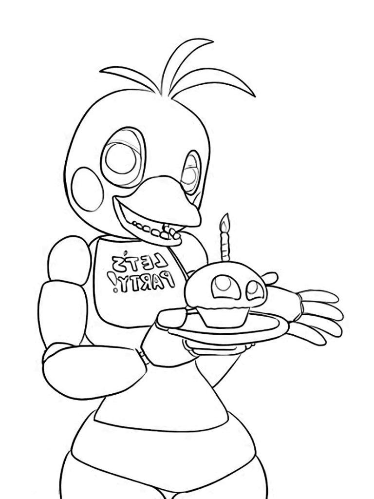 Freddy Fazbear FNAF Coloring Page for Kids - Free Five Nights at