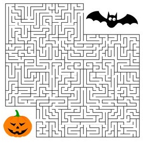 Free Maze Printables Halloween