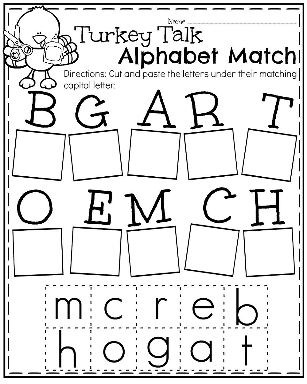 Free Printables For Kindergarten Alphabet