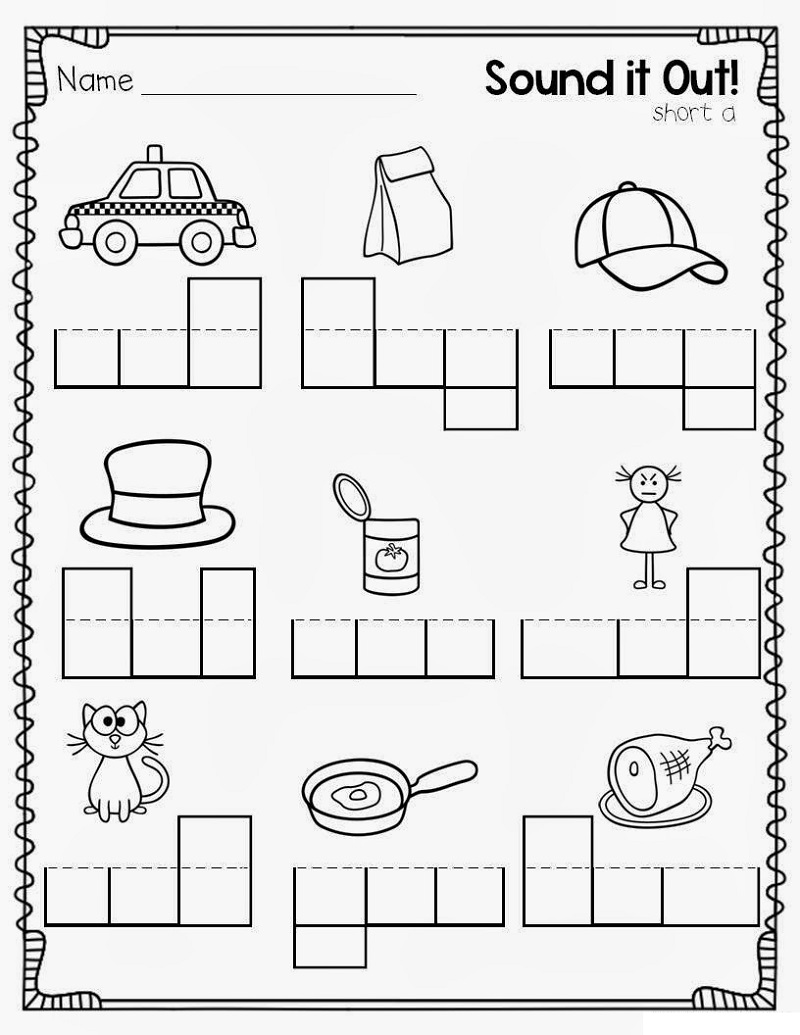 Fun Activity Sheets For Kids Sound It Out
