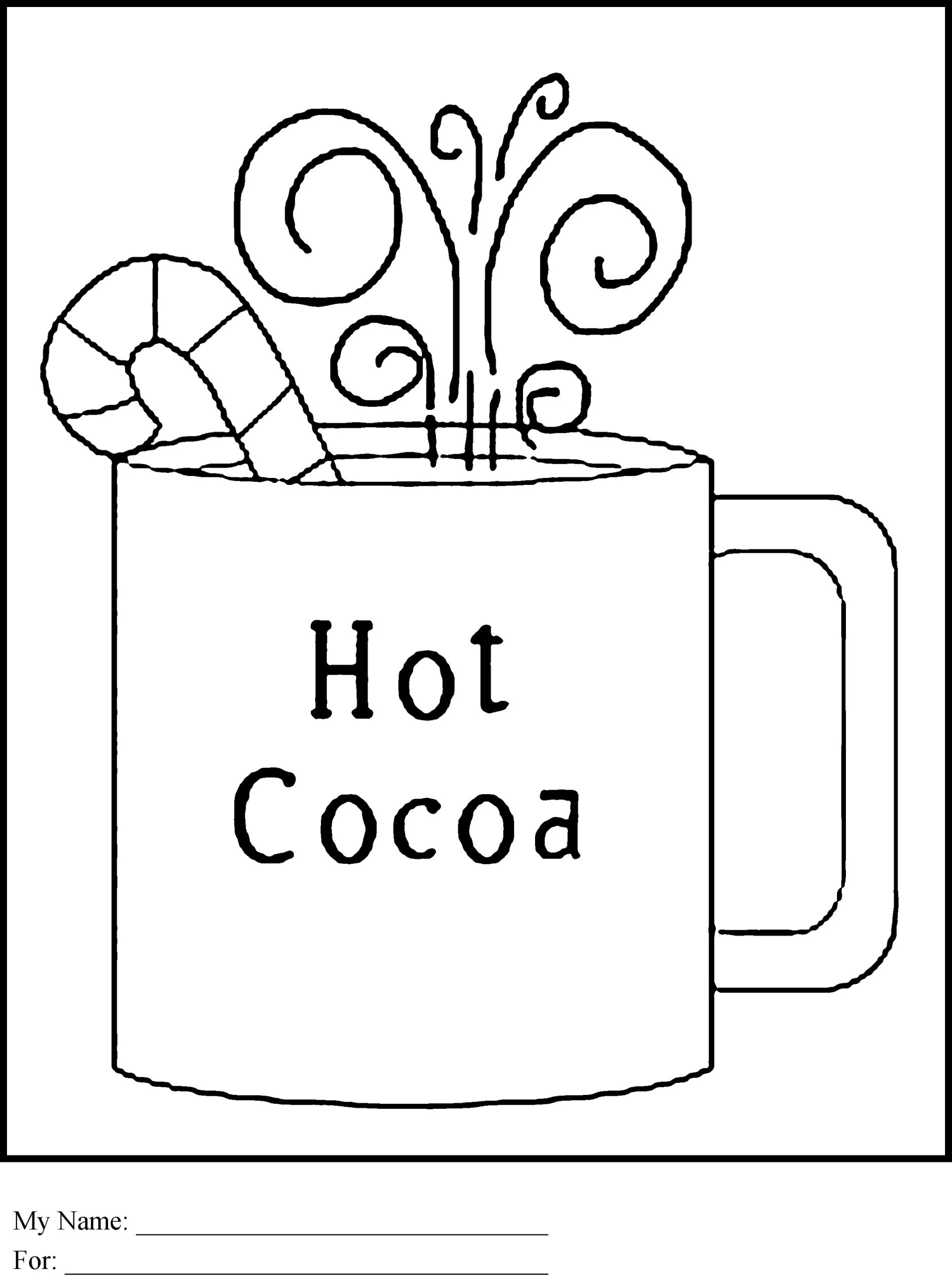 Coloring Page For Preschool Cocoa