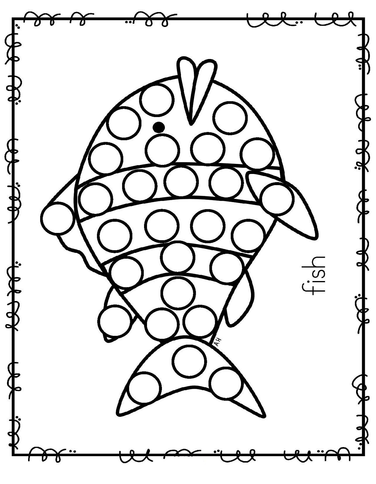 Do A Dot Printables Fish