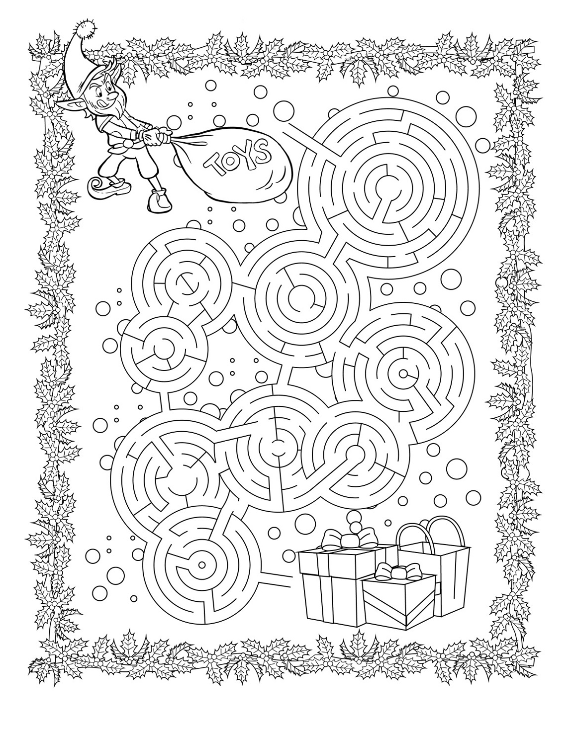 Christmas Maze Printable