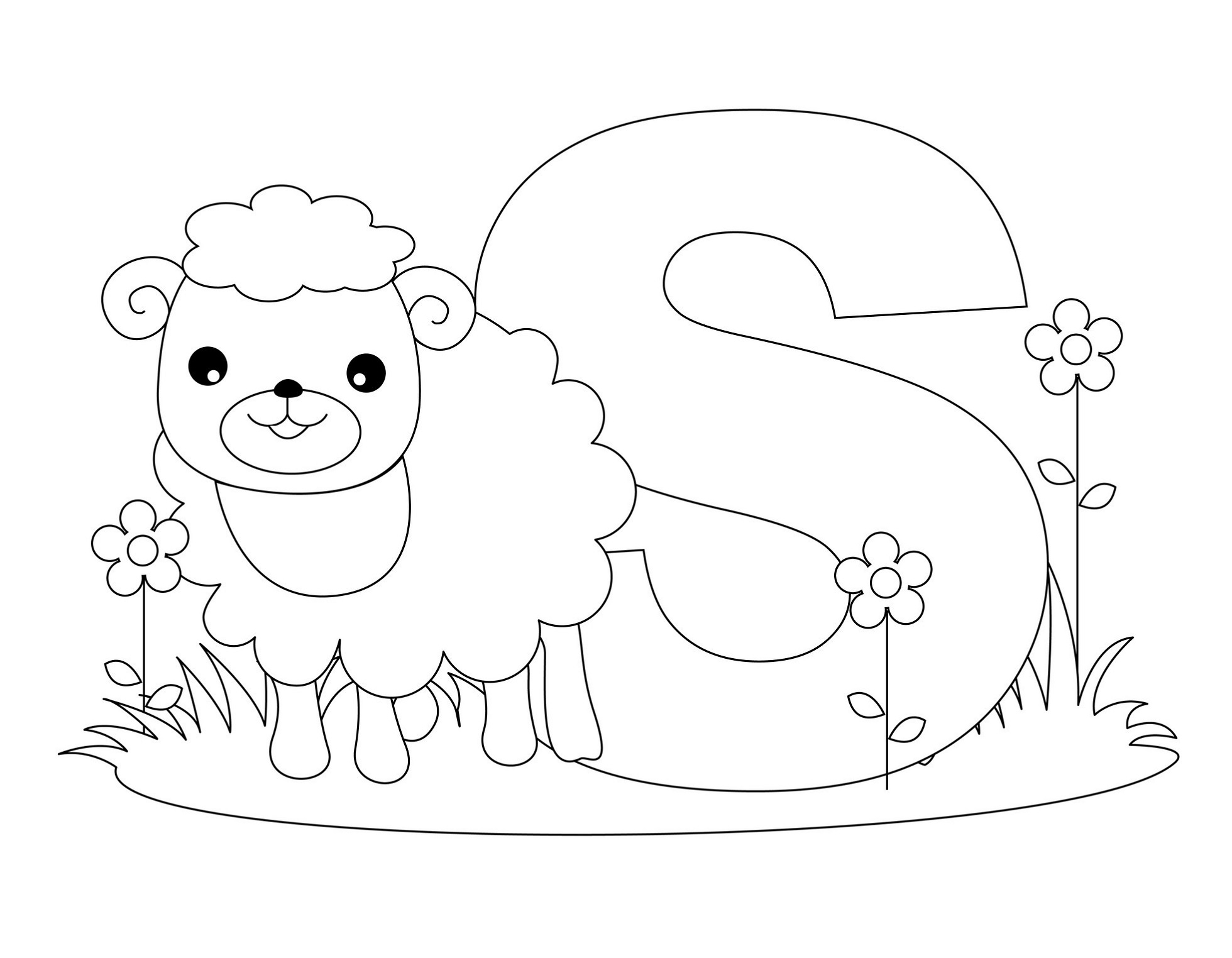 Coloring Pages Letters S