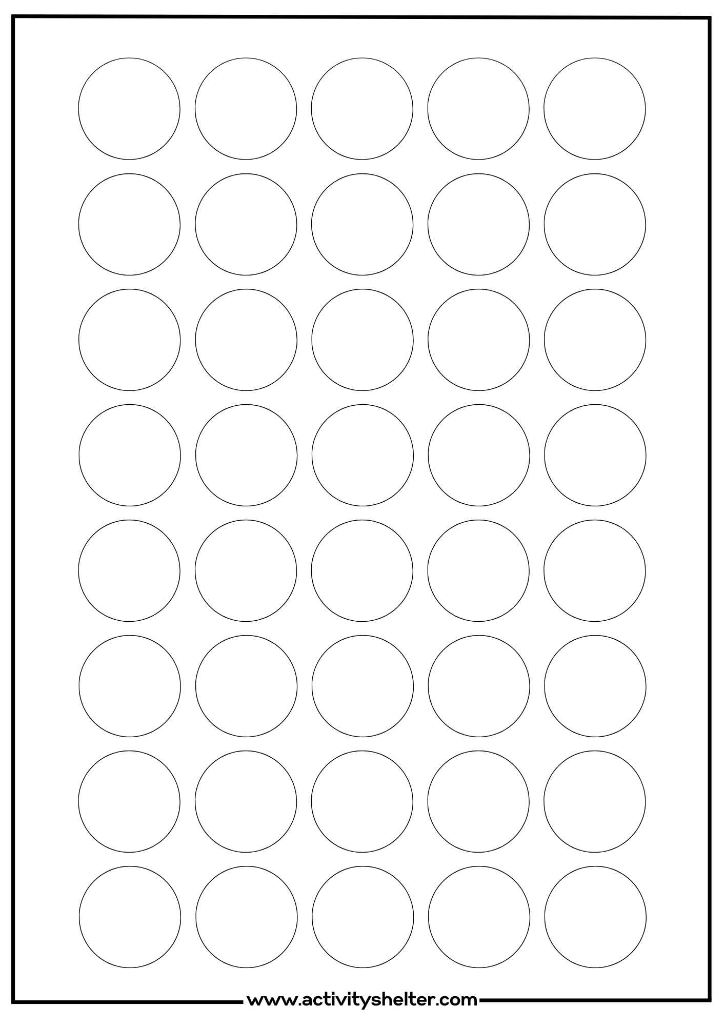 Circle Templates to Print