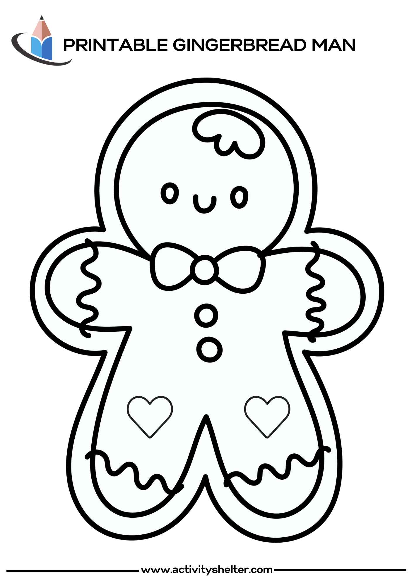 Gingerbread Printable Coloring Pages