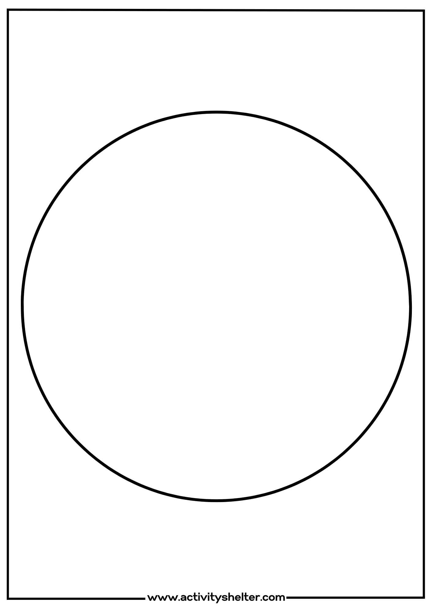 Large Circle Template