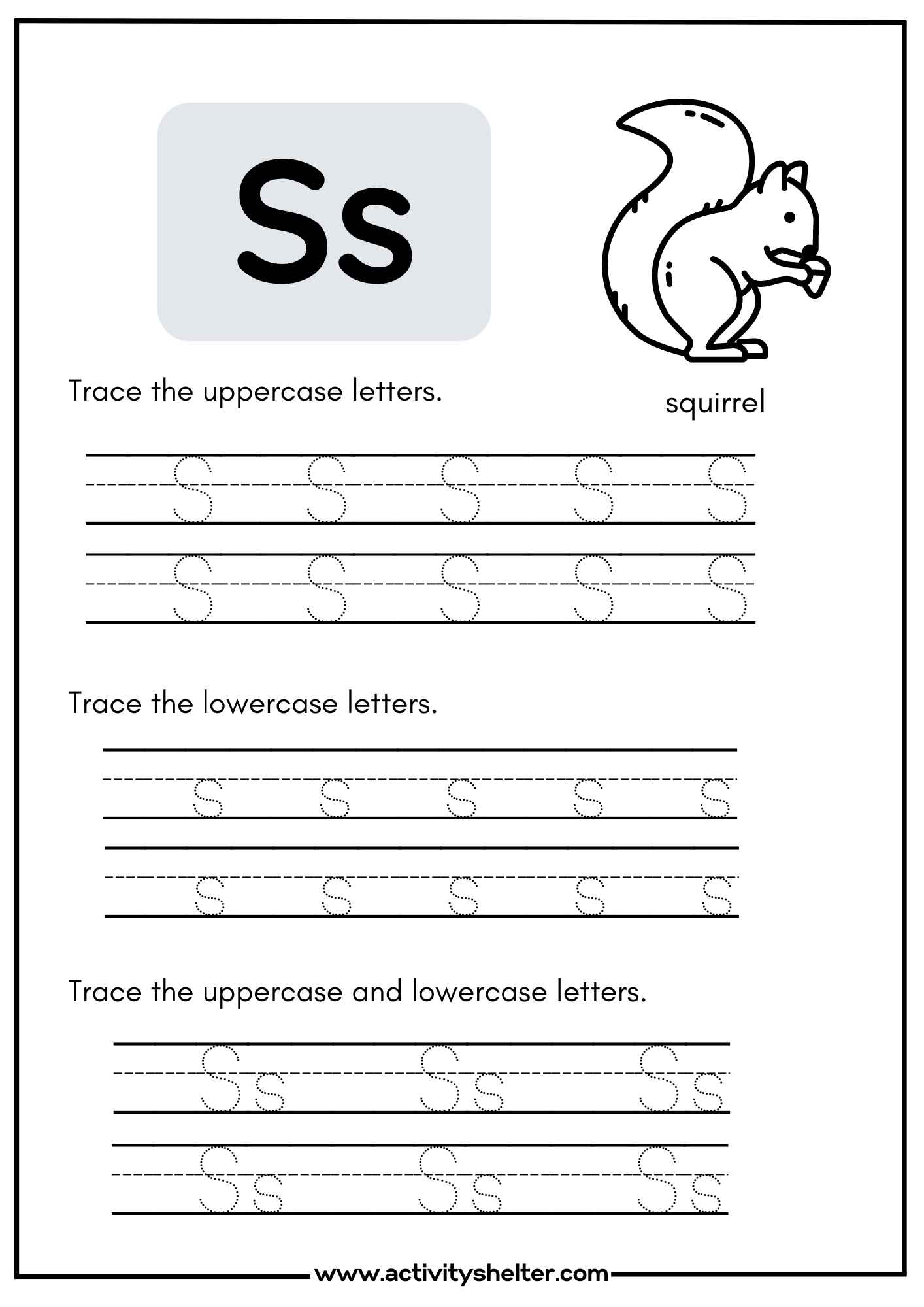 Printable Letter S