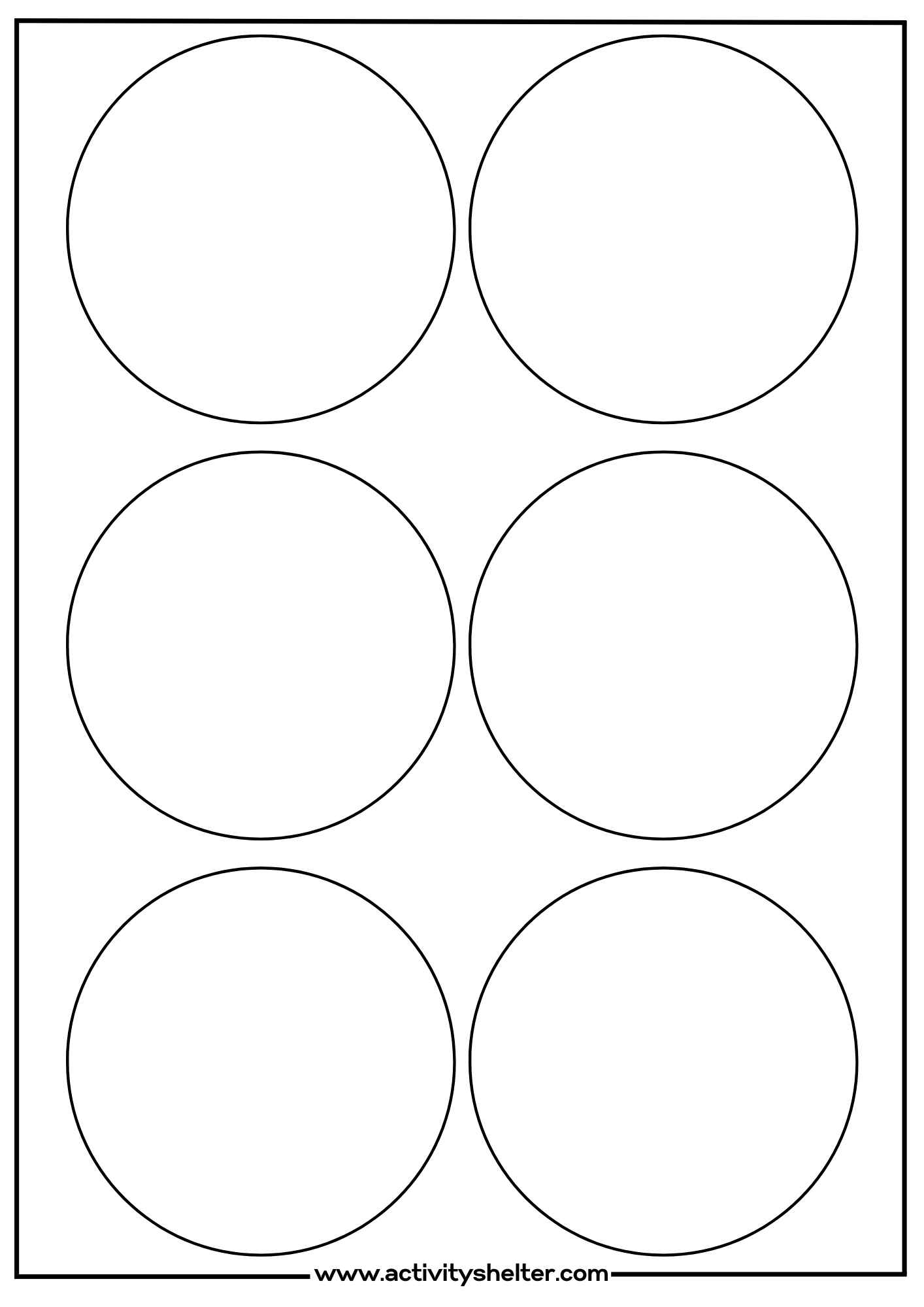 Template of a Circle