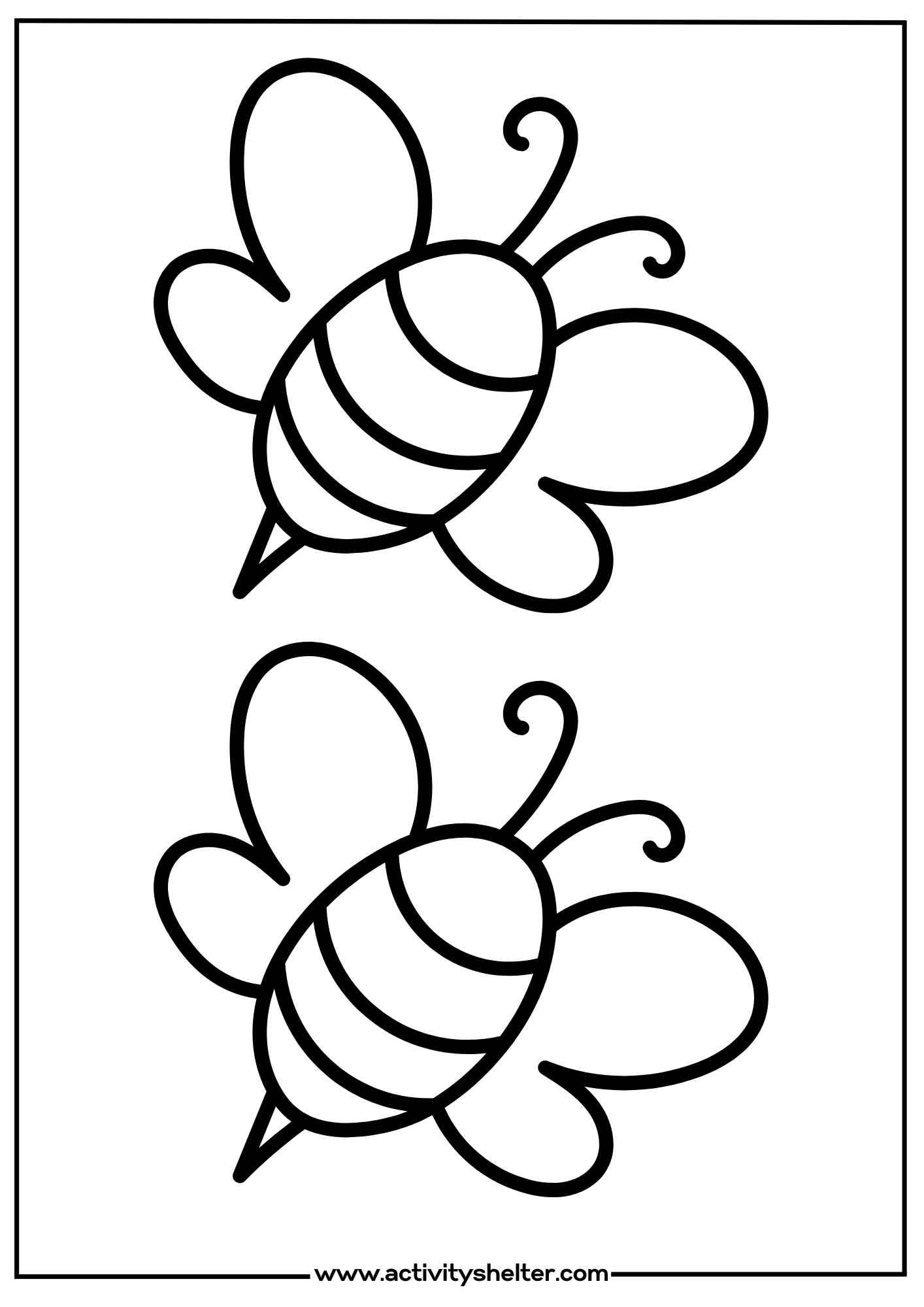 Bee Craft Template