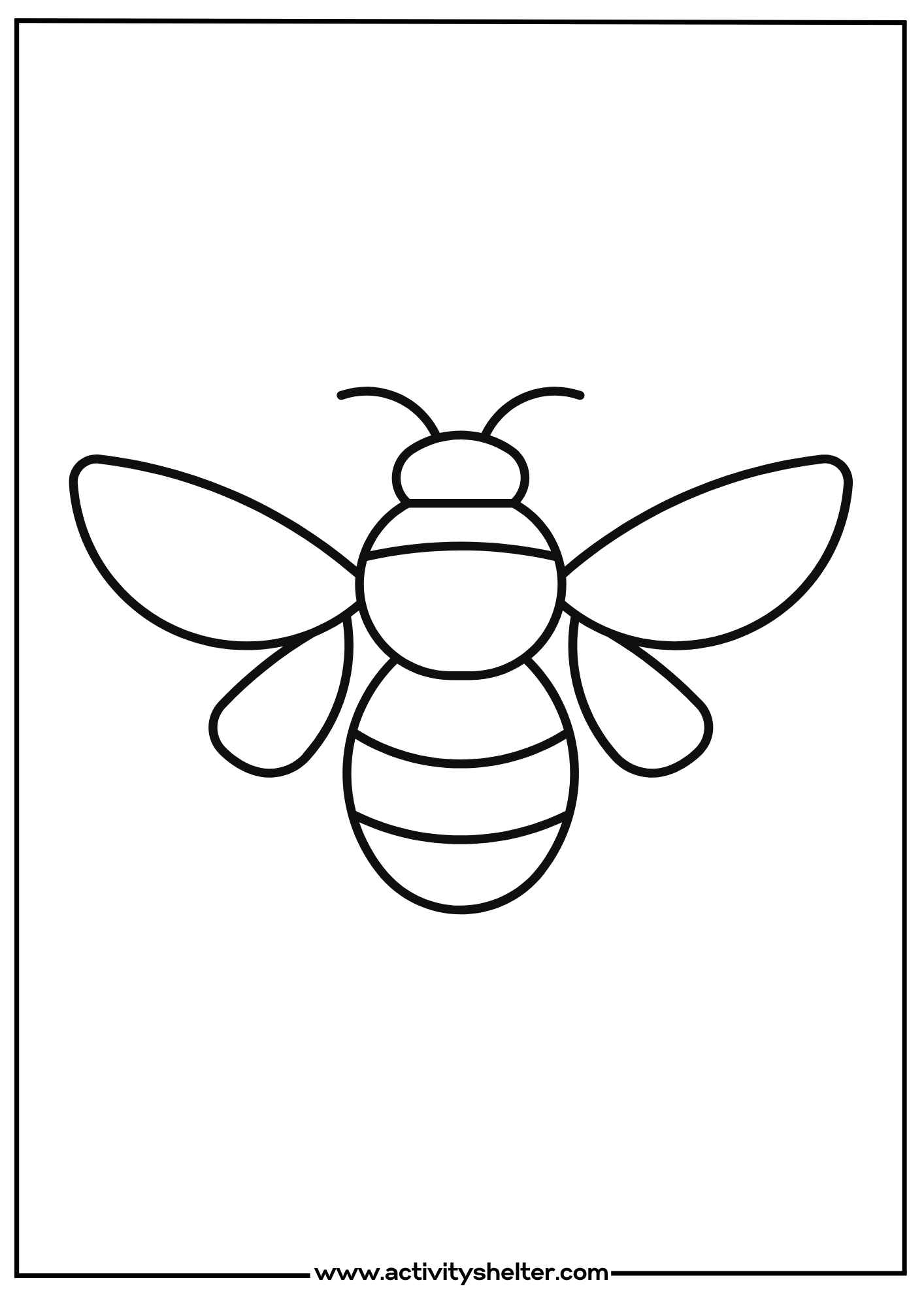 Bee Template Printable