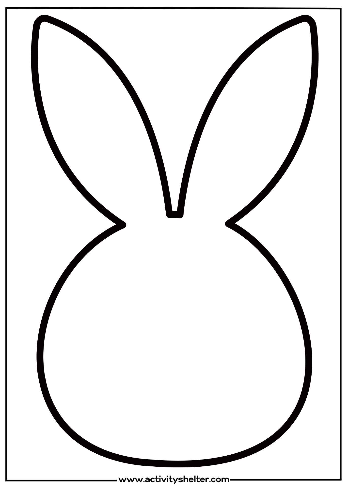 Bunny Face Template