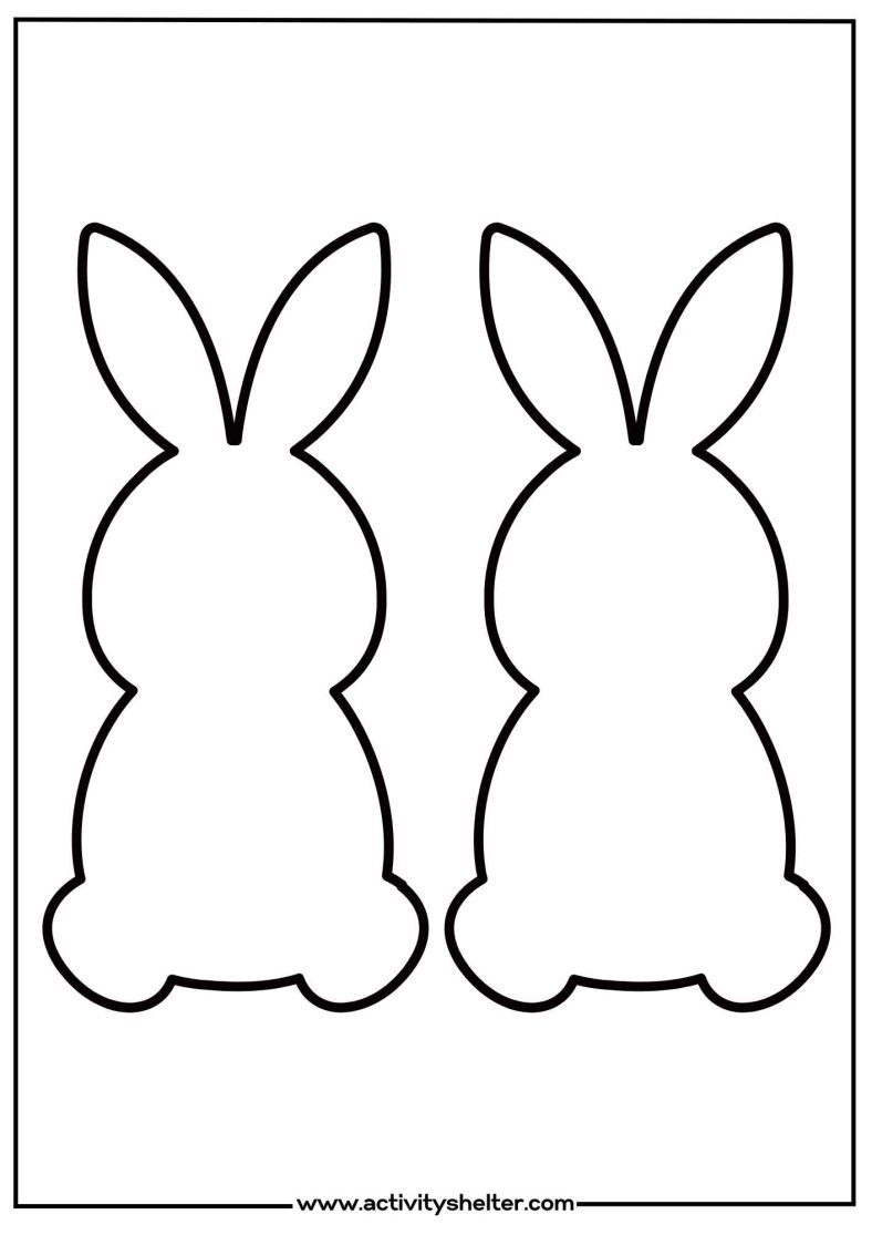 Bunny Template Printable Activity Shelter Bunny Template Printable Activity Shelter