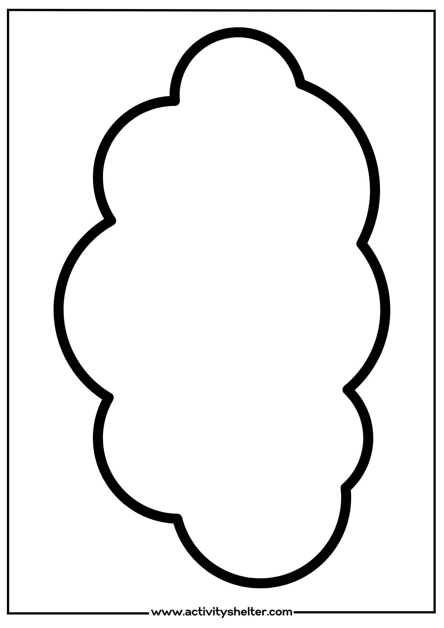Free Cloud Template Printable Templateworksheet Free Cloud Template Printable Templateworksheet
