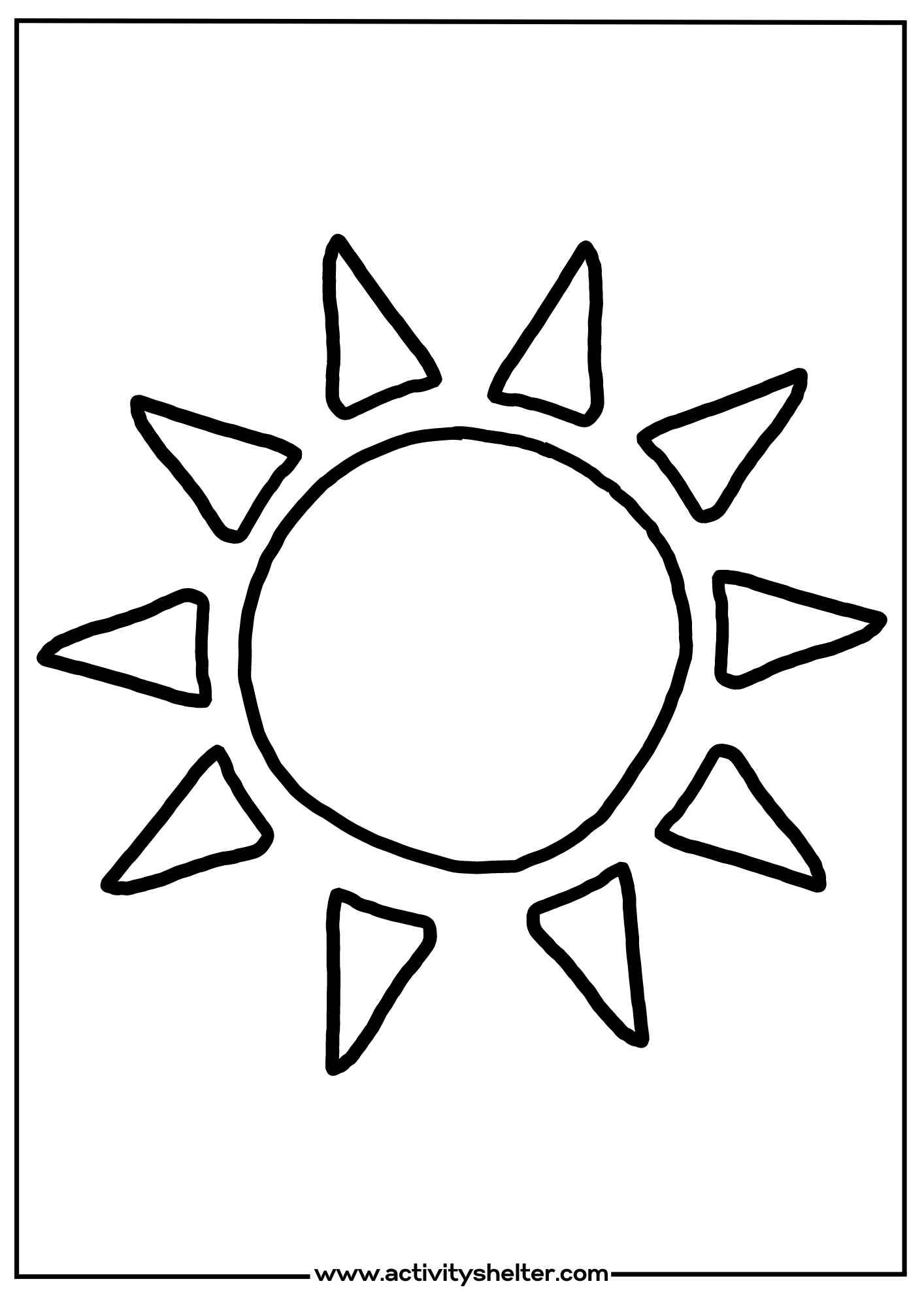 Free Printable Sun