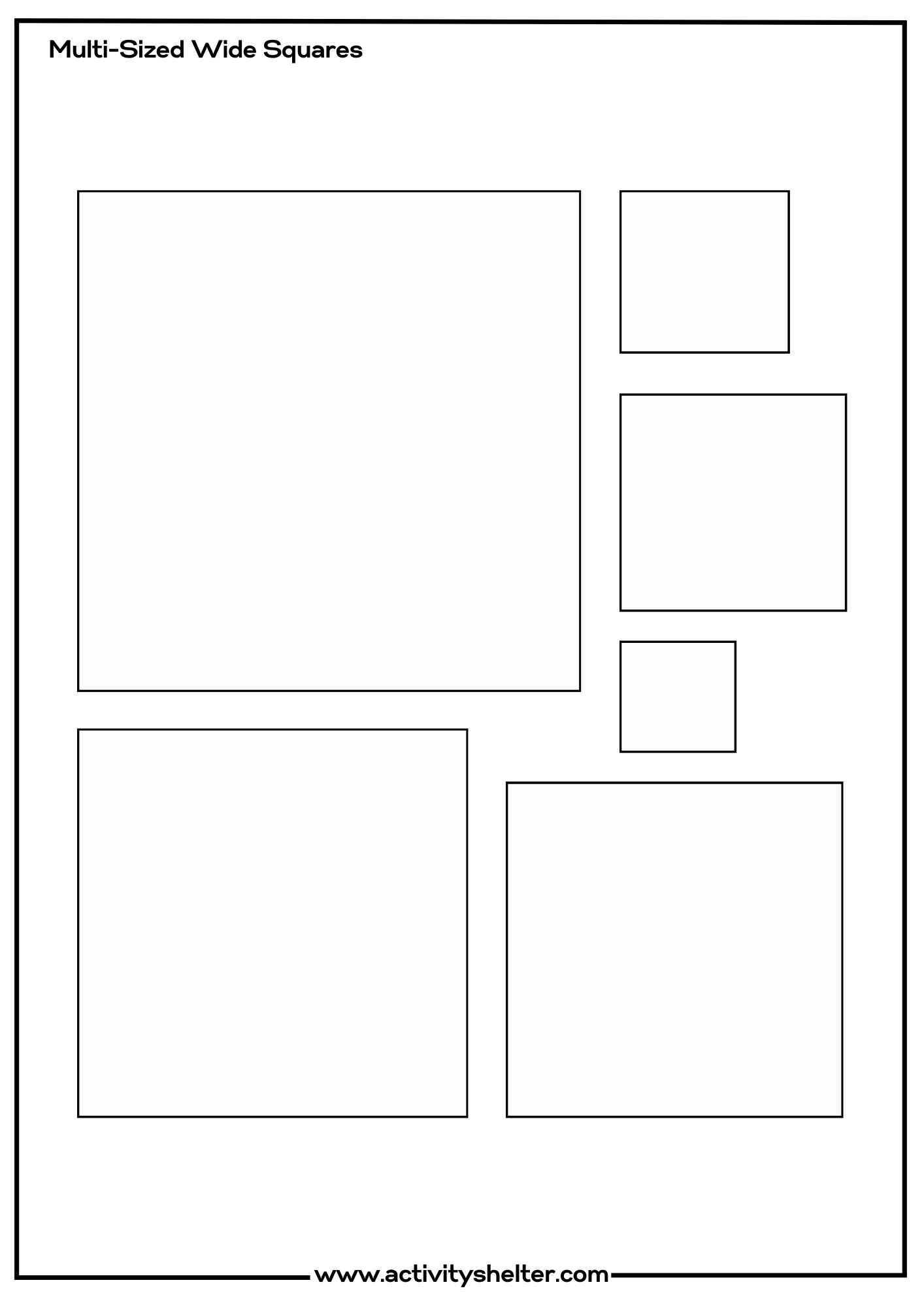 Free Square Templates Multi-Sized