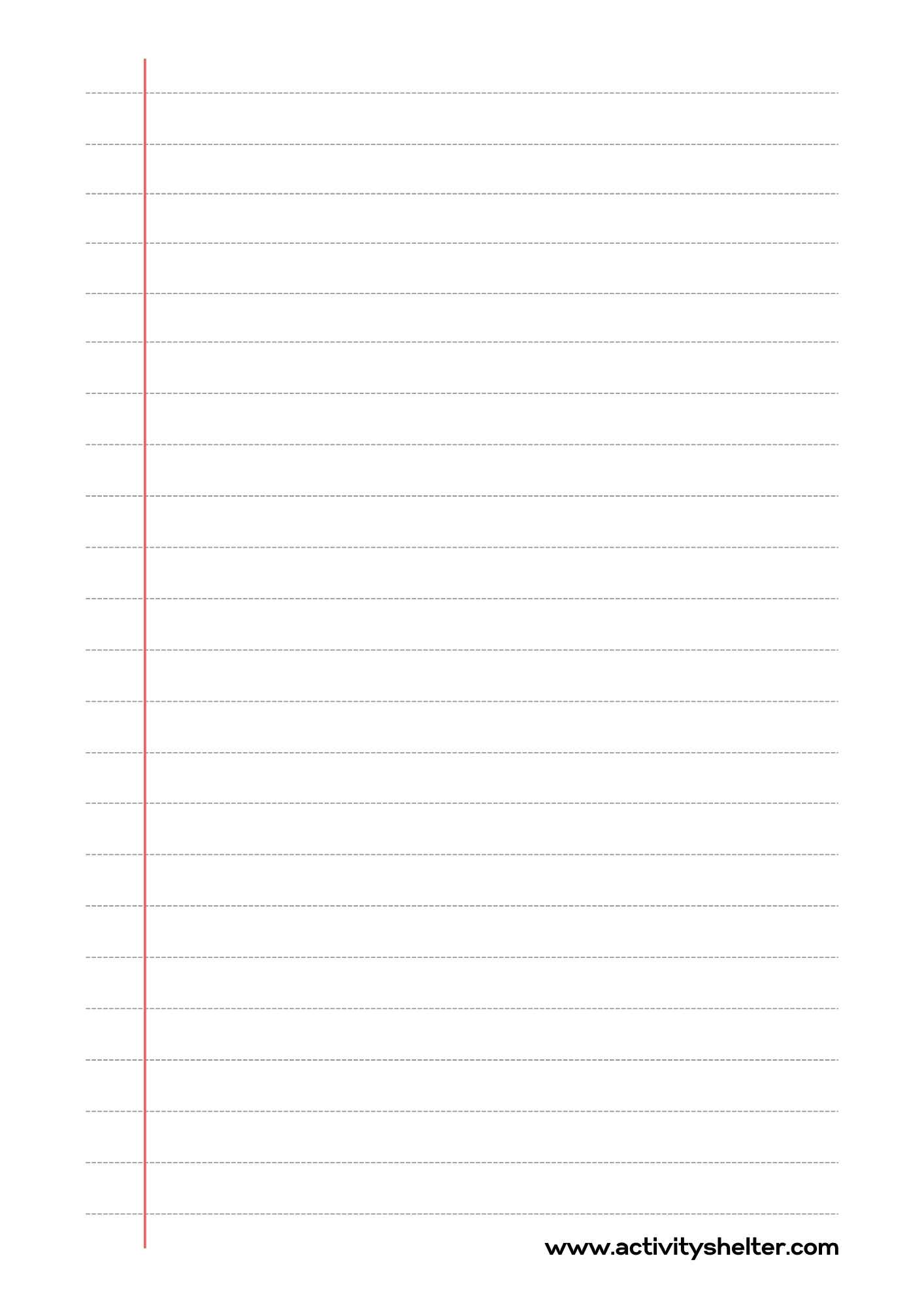 Lined Paper Template