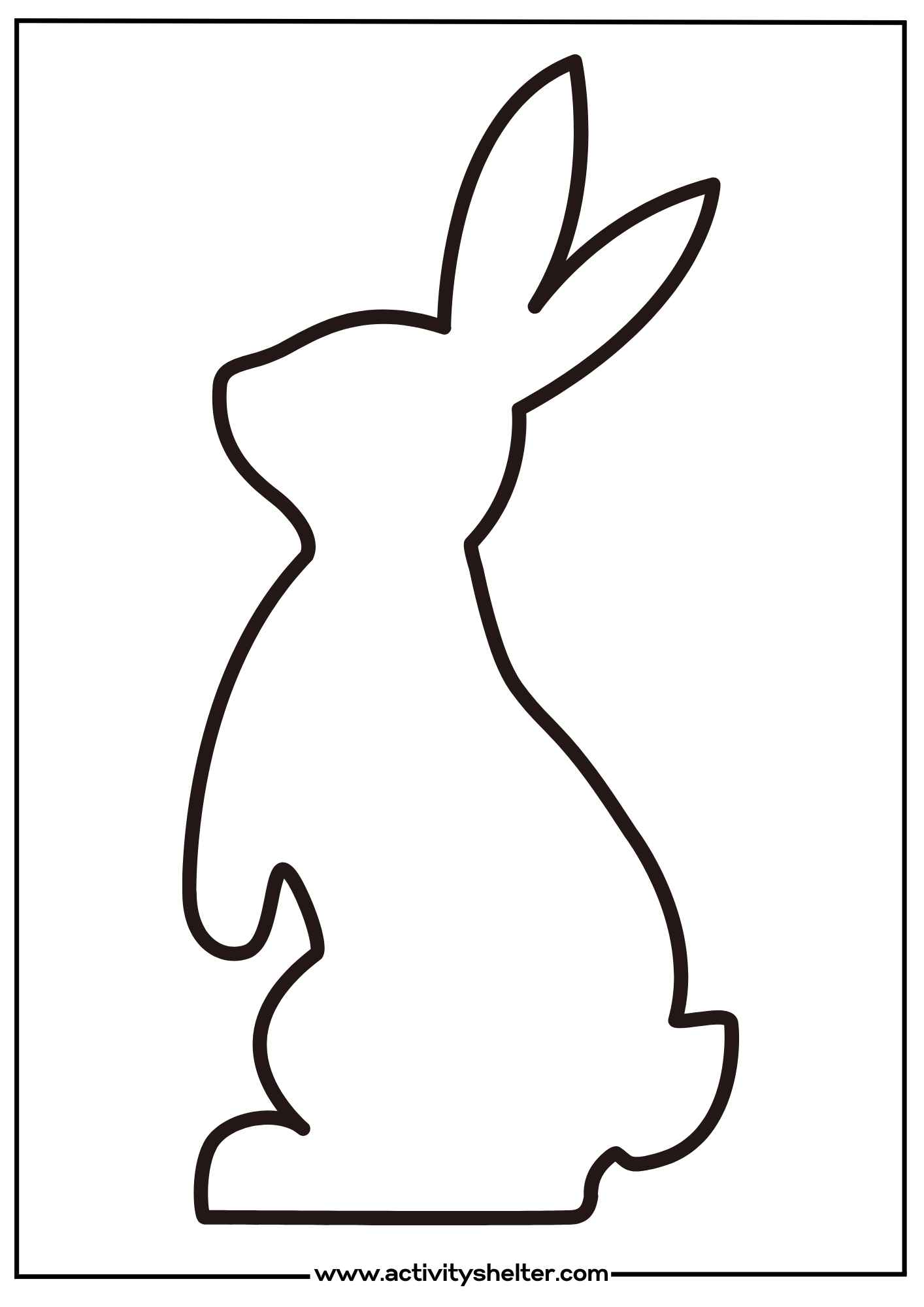 Printable Bunny Template