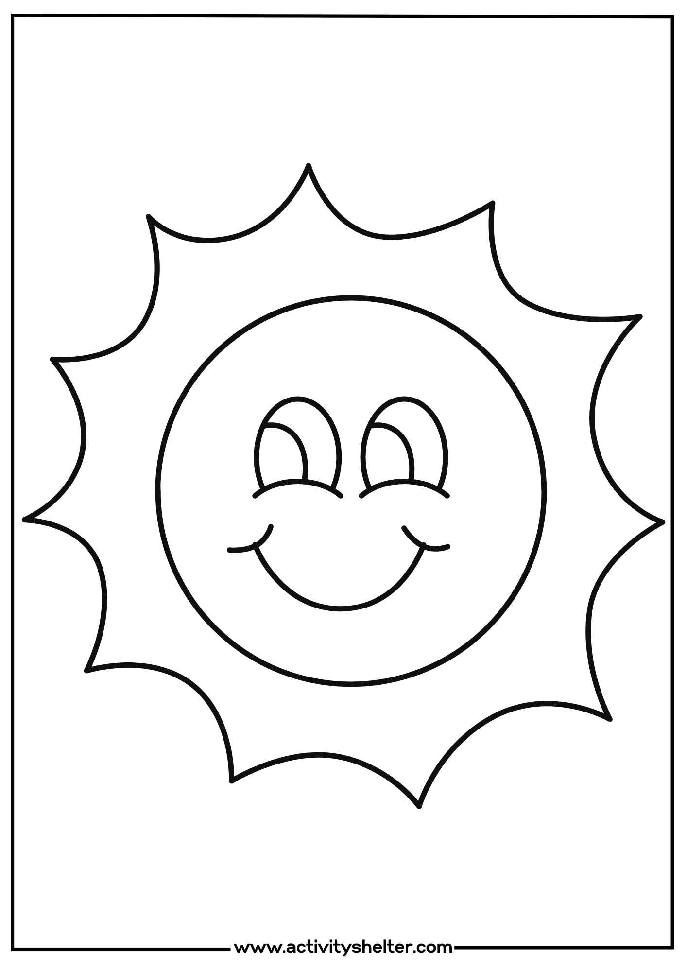 Printable Sun Template