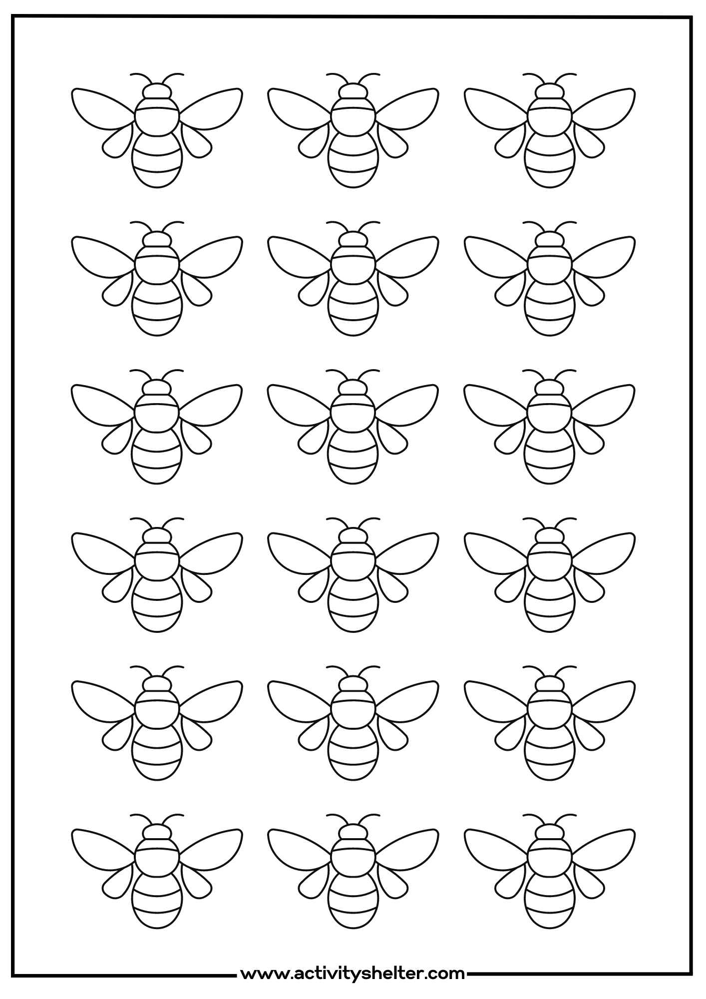 Template of a Bee
