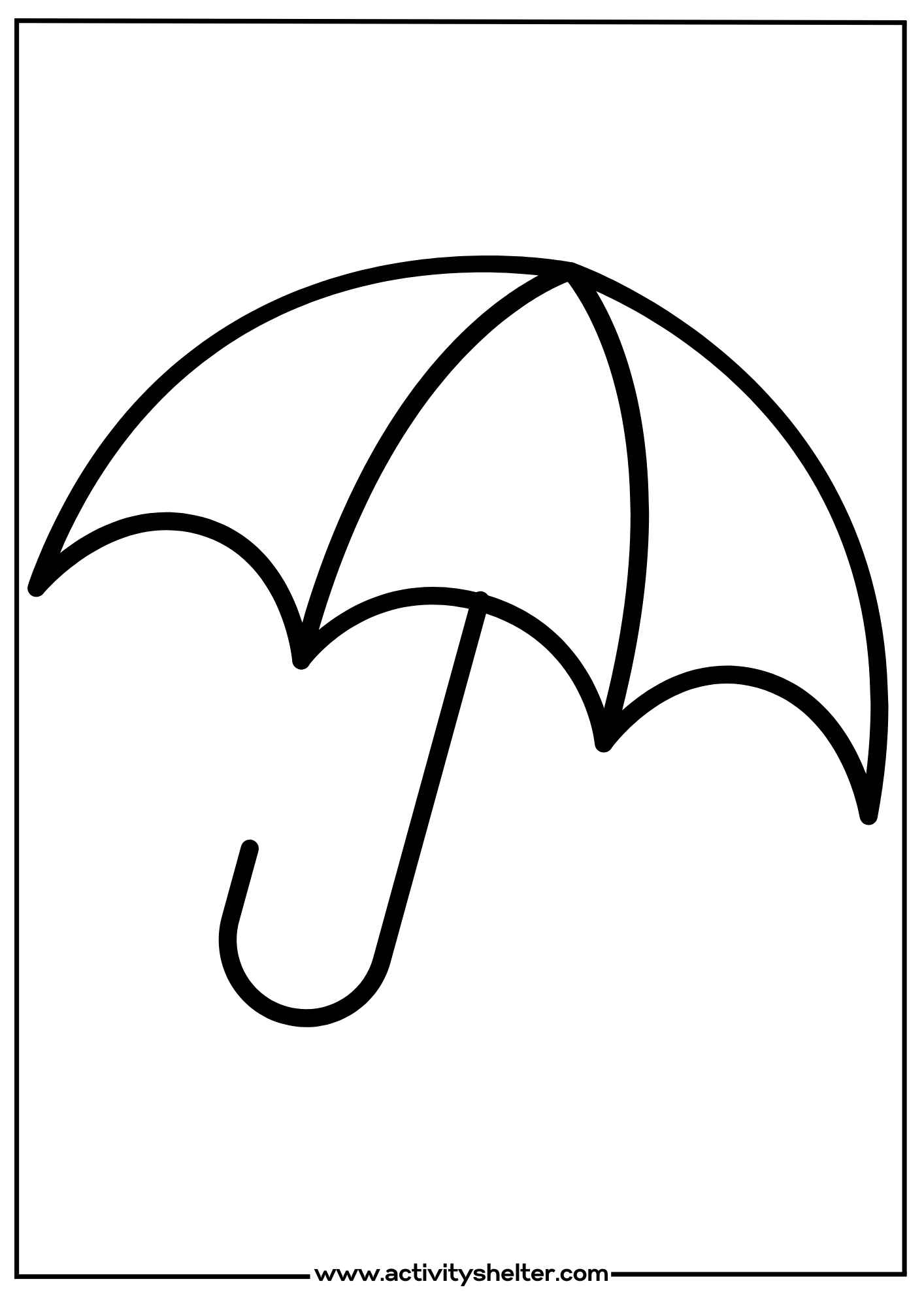 Umbrella Printable Template