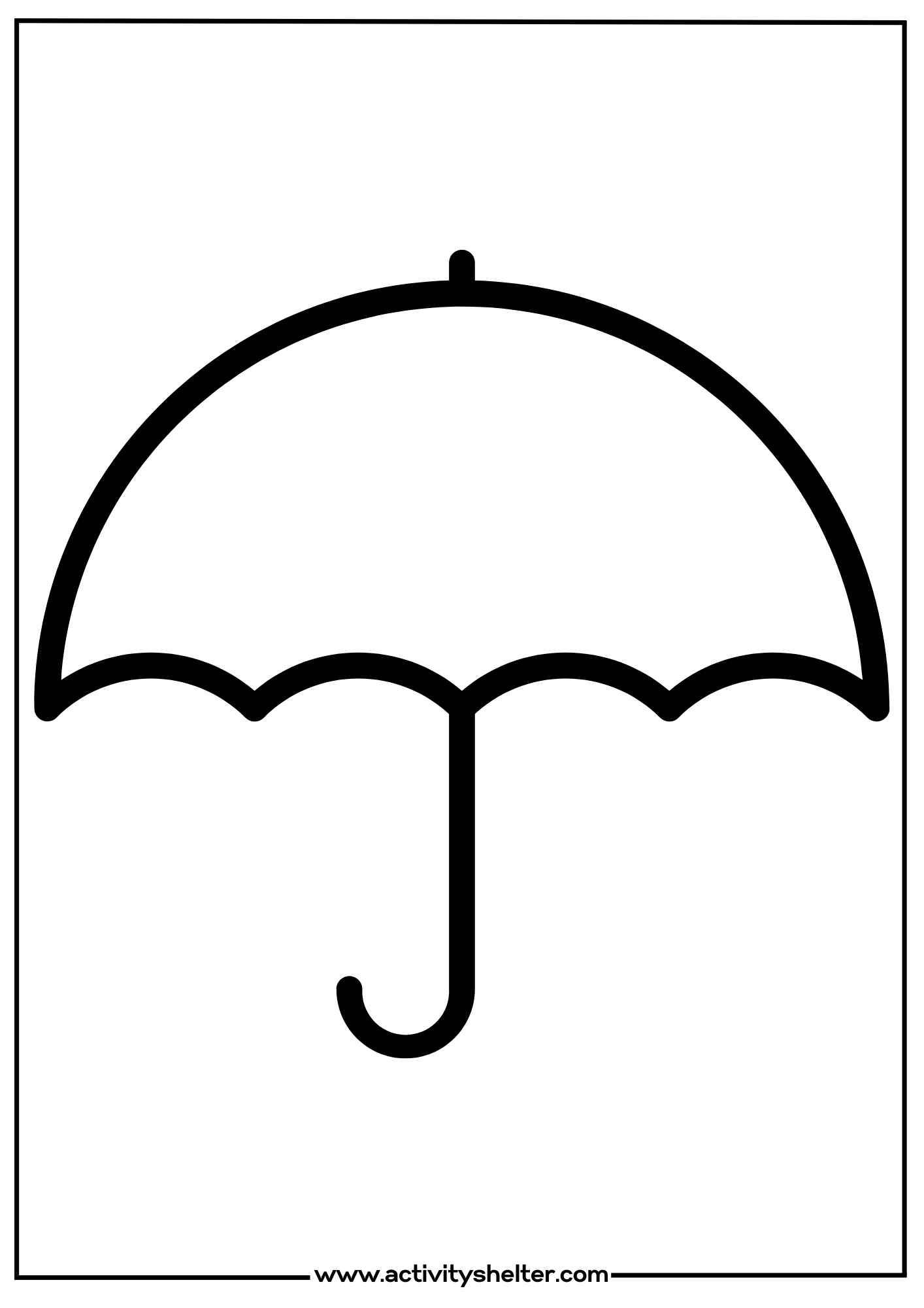 Printable Umbrella Template Activity Shelter Printable Umbrella Template Activity Shelter