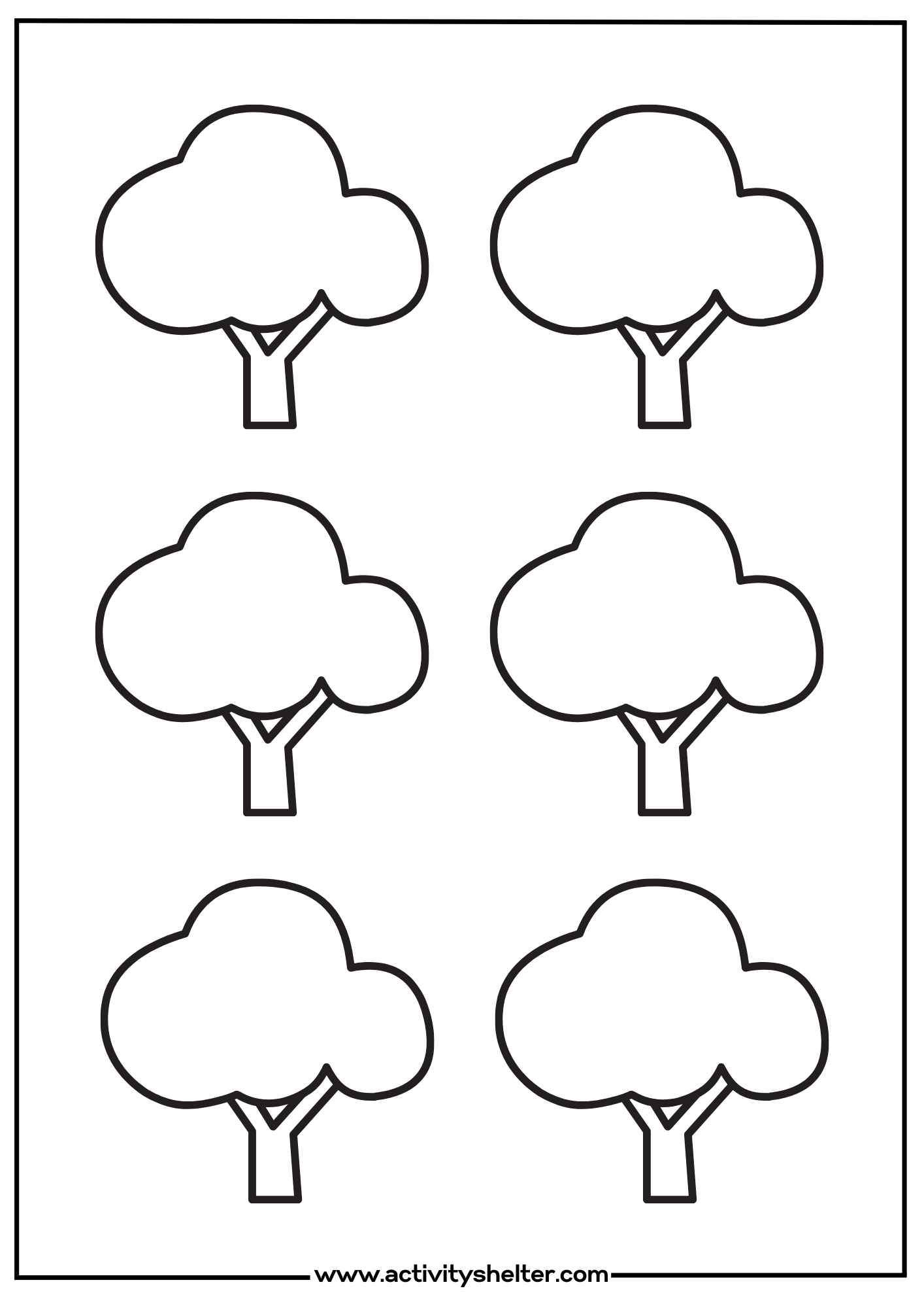 free printable tree template