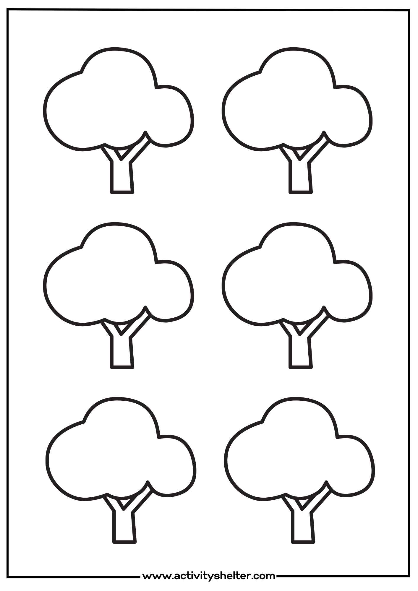 Free Printable Editable Tree Template