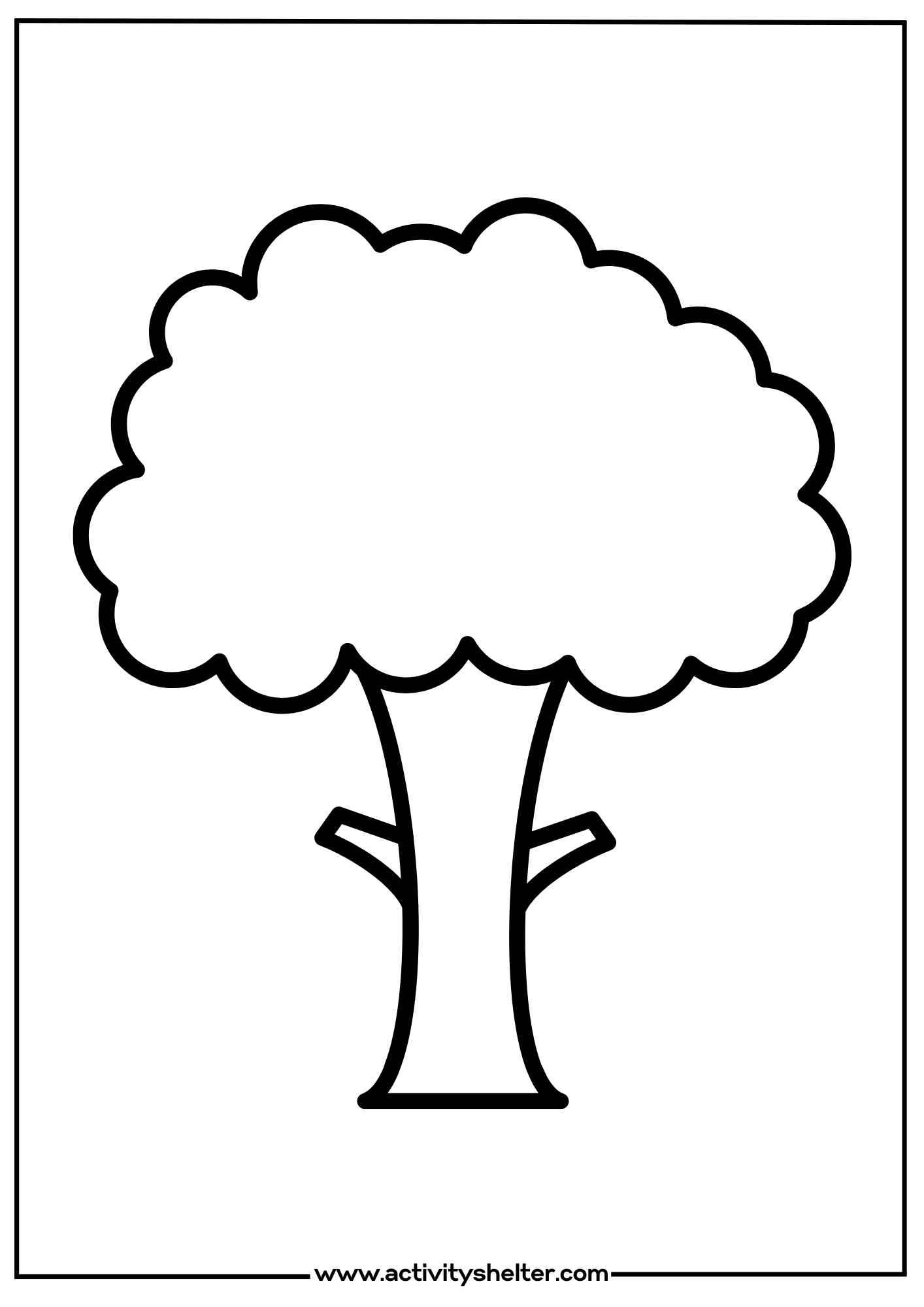 printable tree template
