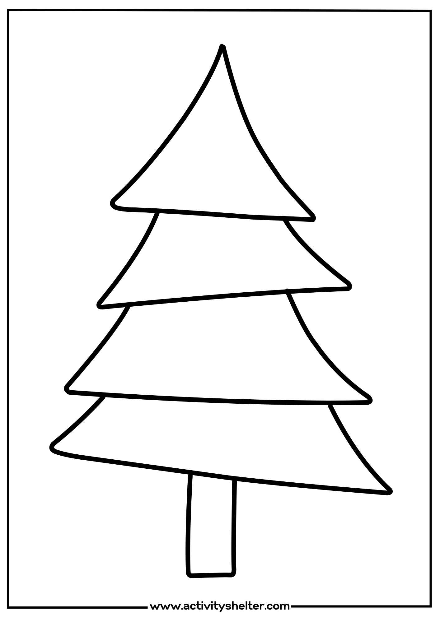 xmas tree templates printable