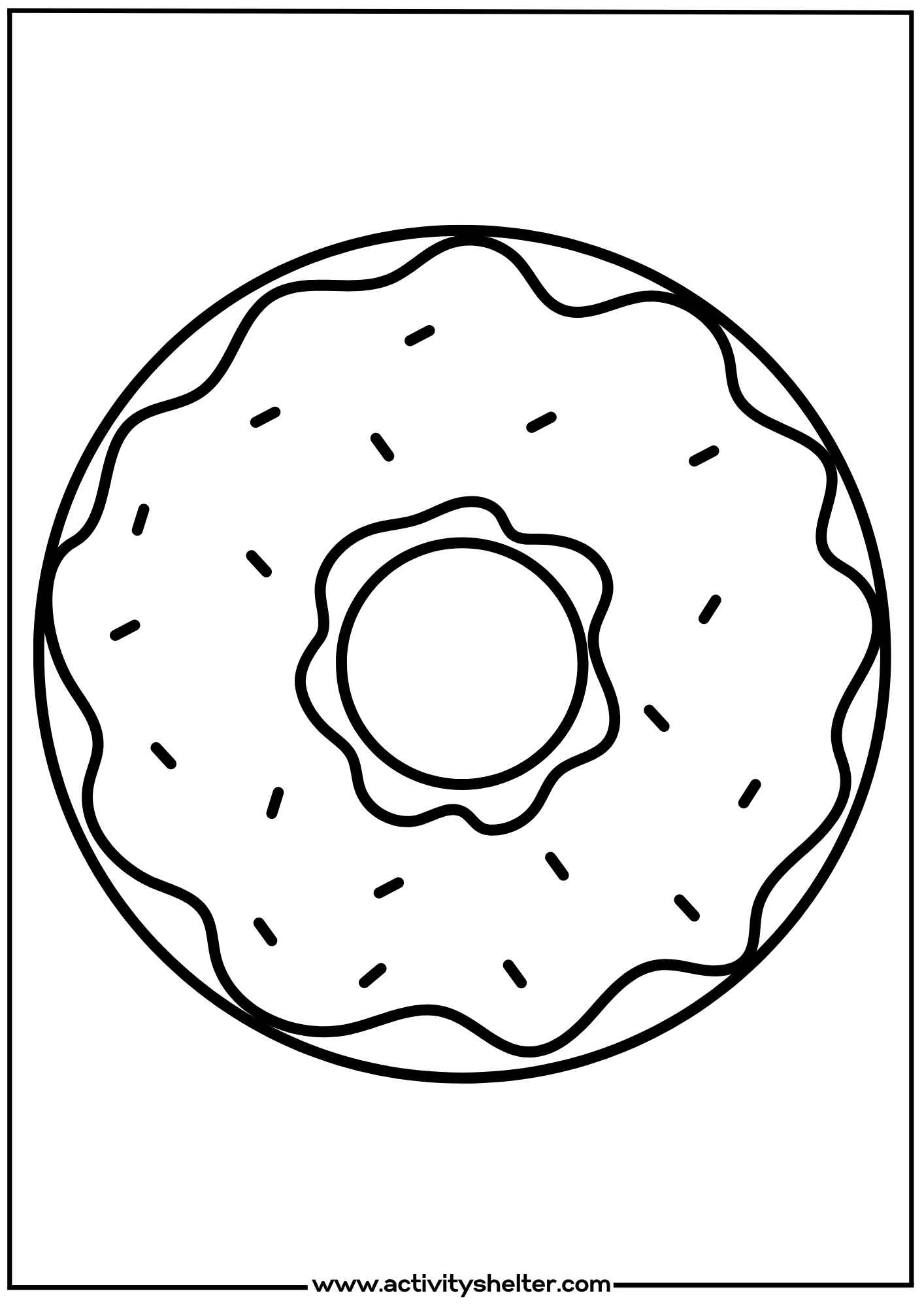 Coloring Pages Donuts