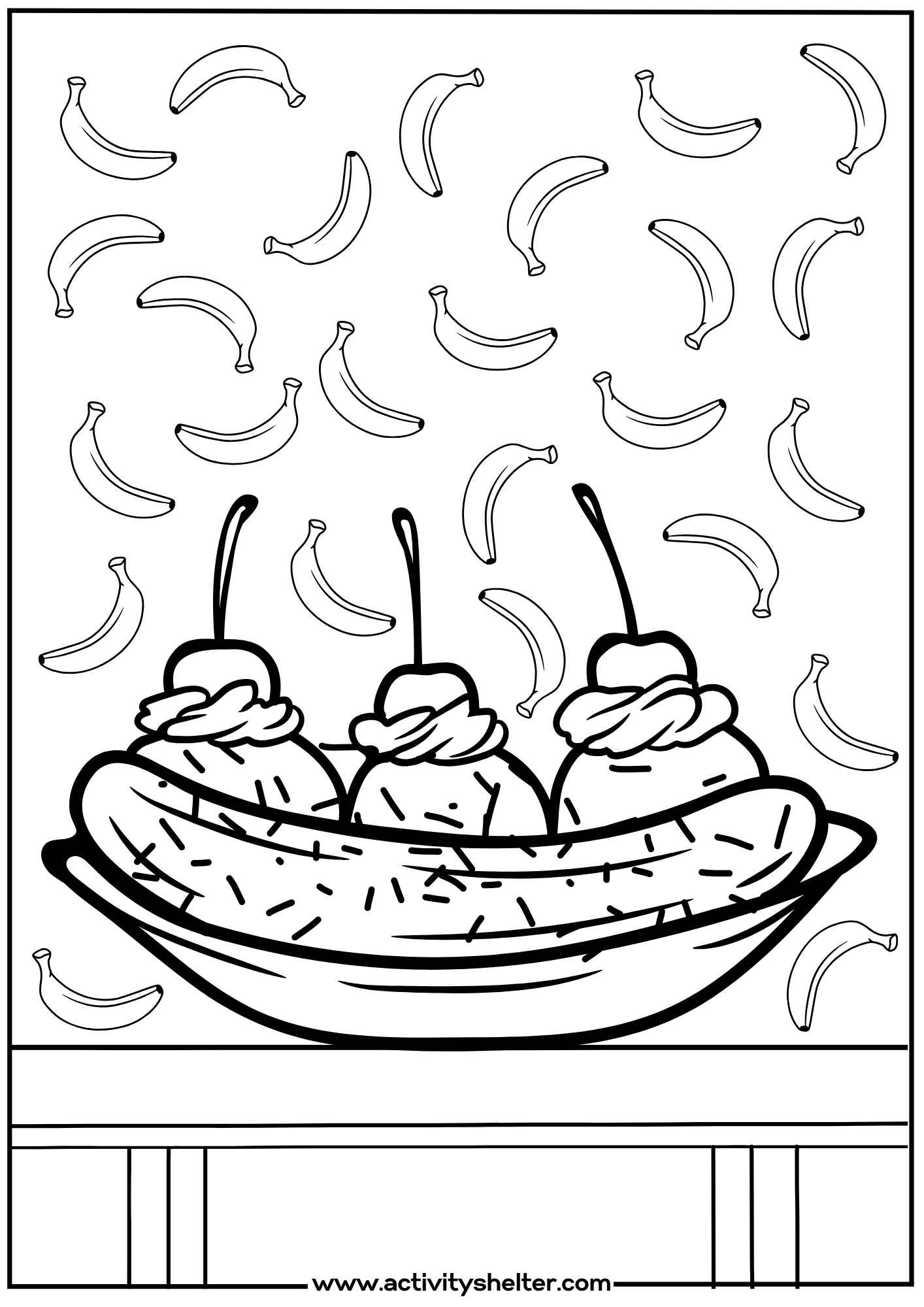 Free Banana Split Coloring