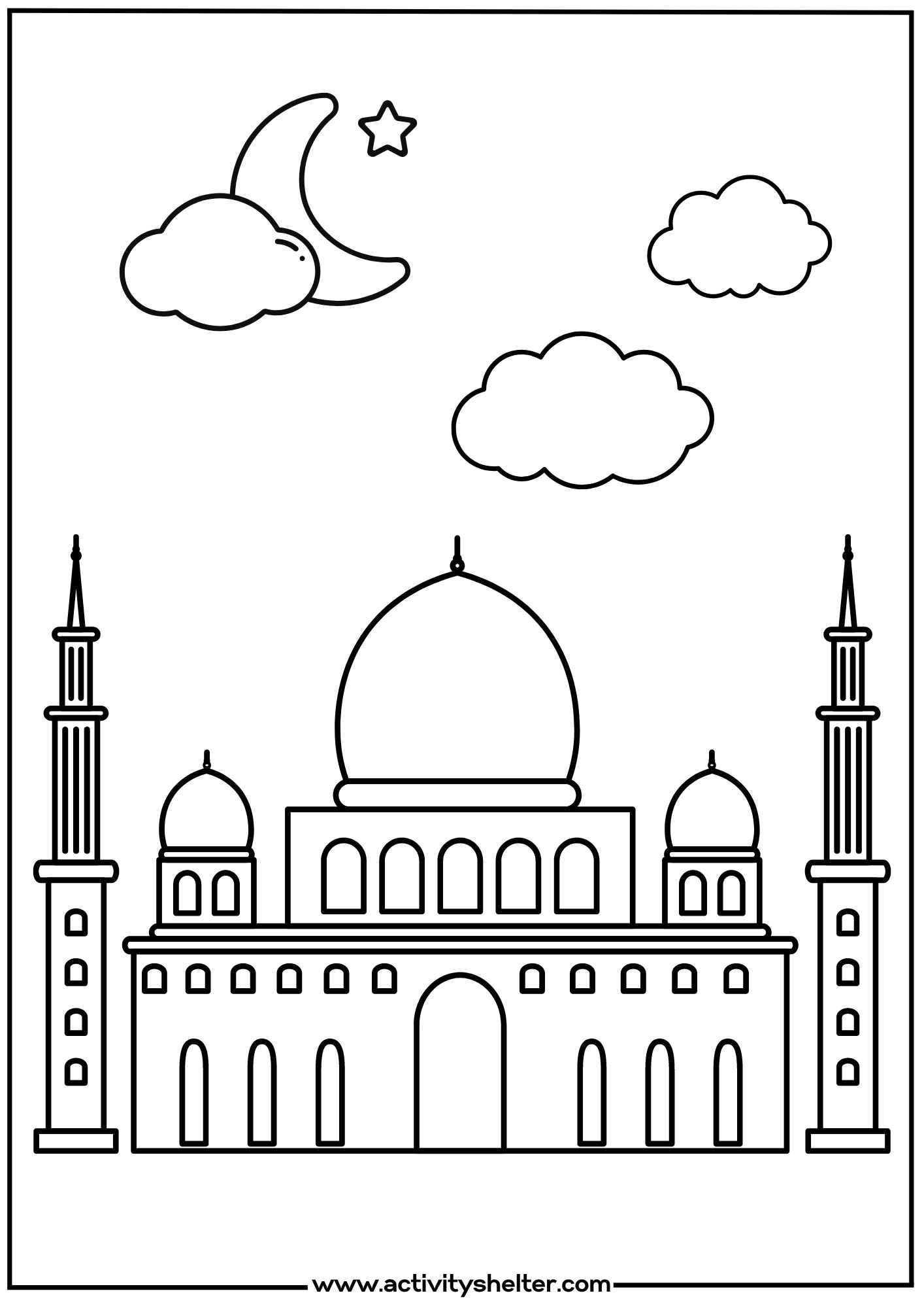 Happy Ramadan Coloring Pages